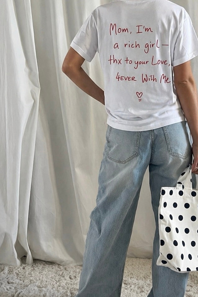 Shirt MOM, IAM A RICH GIRL