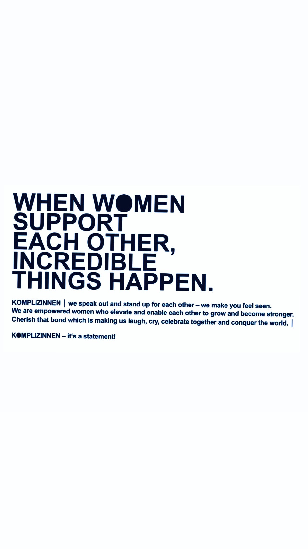 WOMEN SUPPORT Shirt white/ black