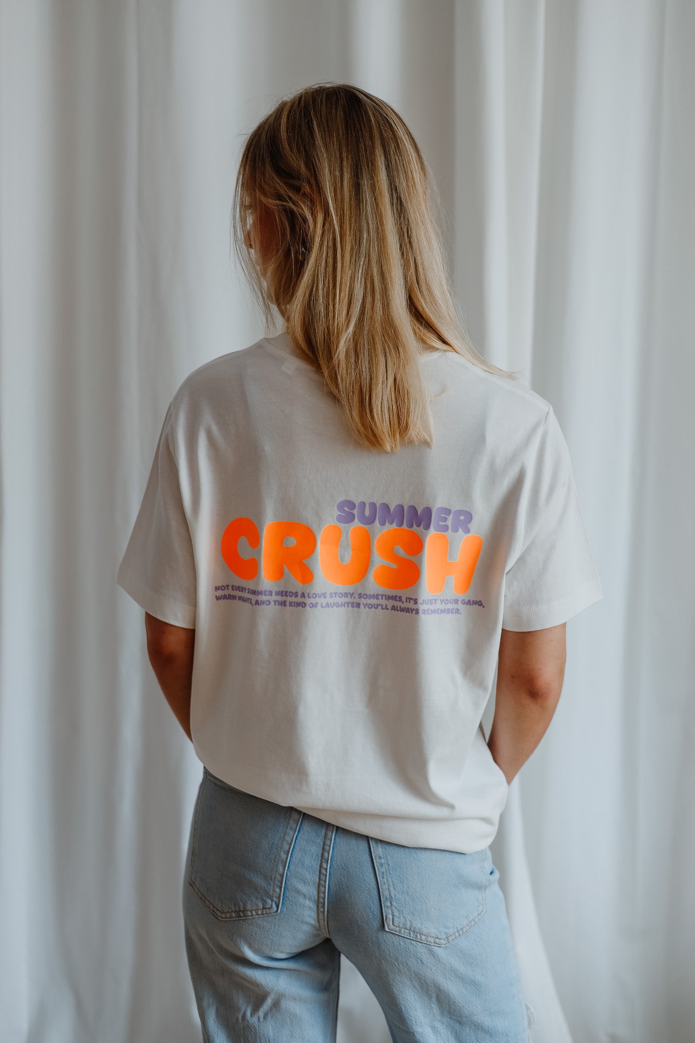 Shirt SUMMER CRUSH off-white/ orange
