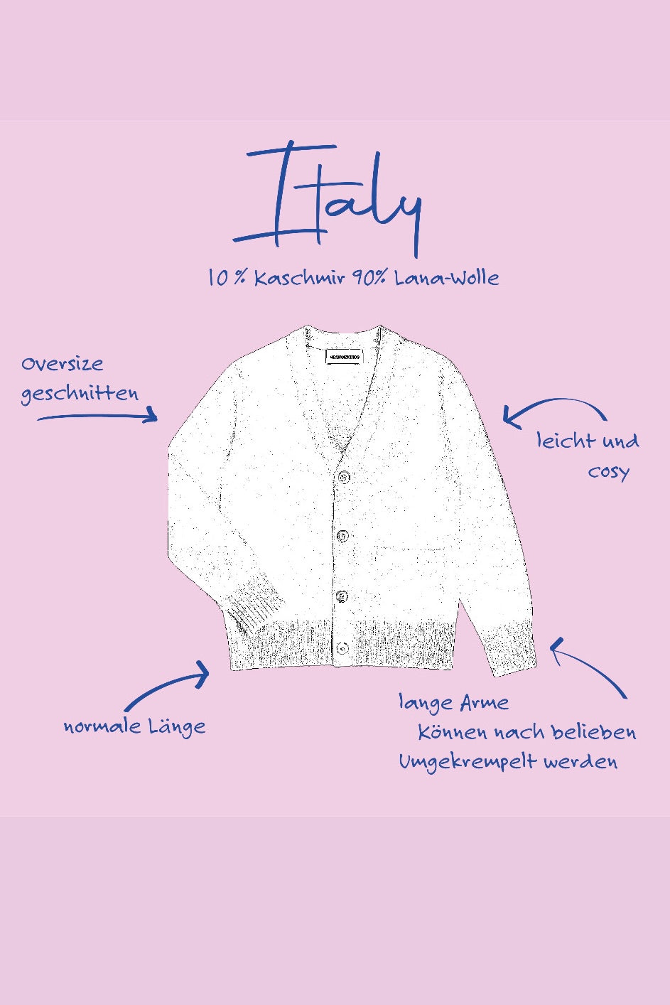 Cardigan WE LIFT LOVE grey