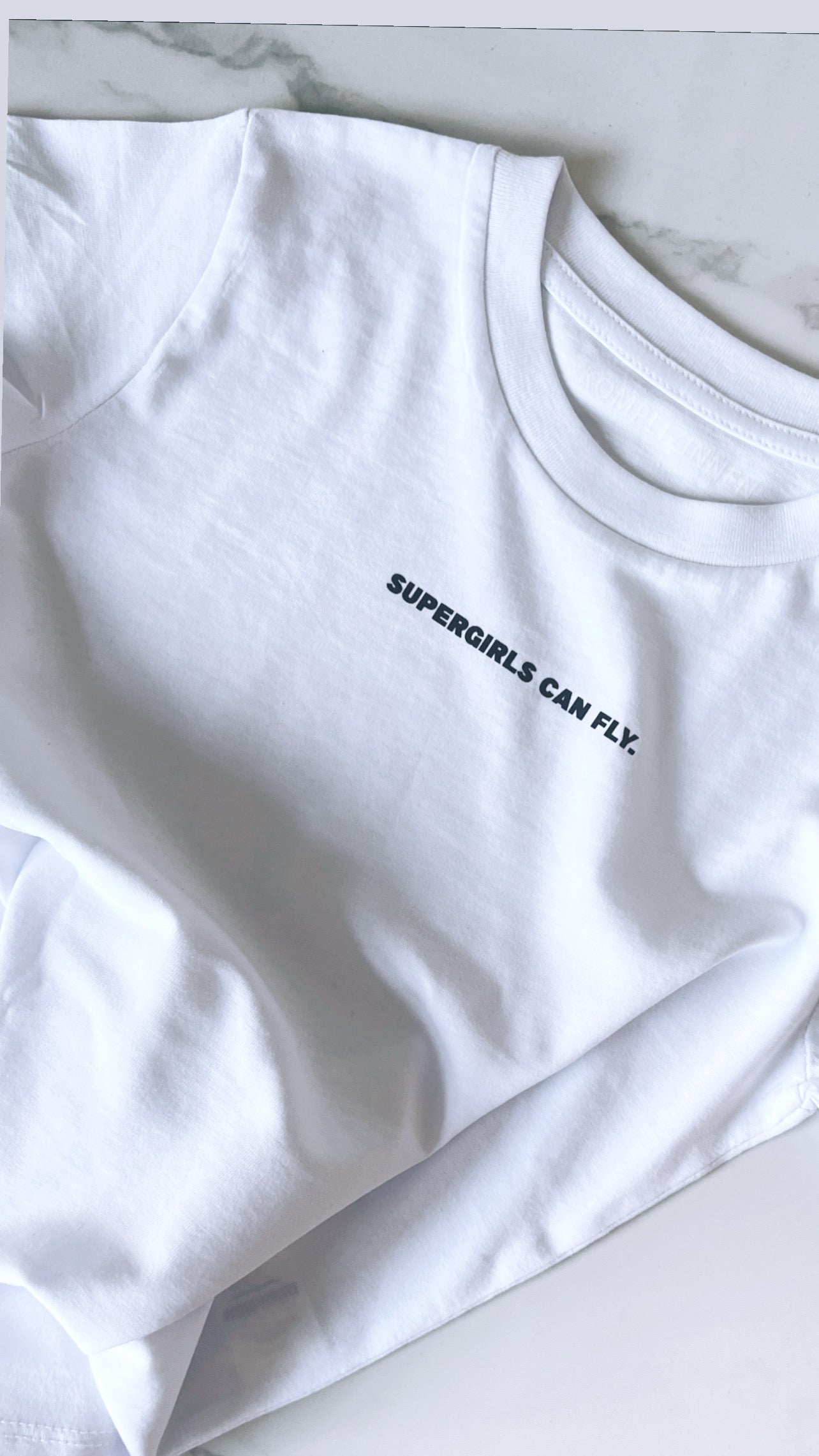 SUPERGIRLS can fly Shirt white
