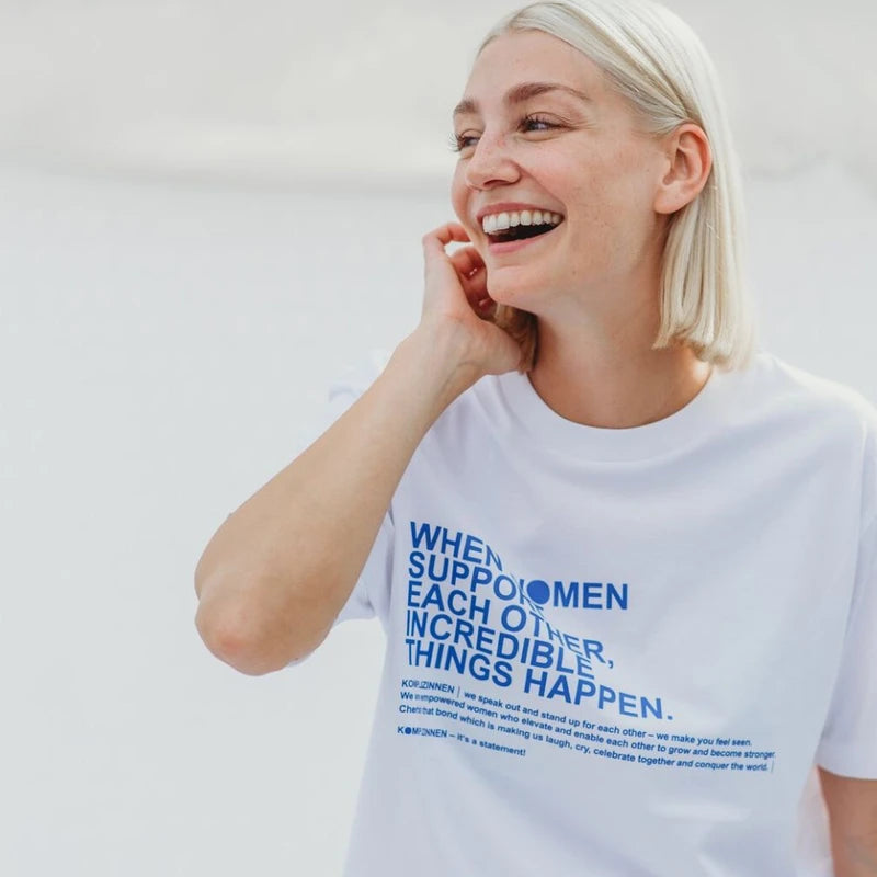 Shirt WOMEN white/ blue