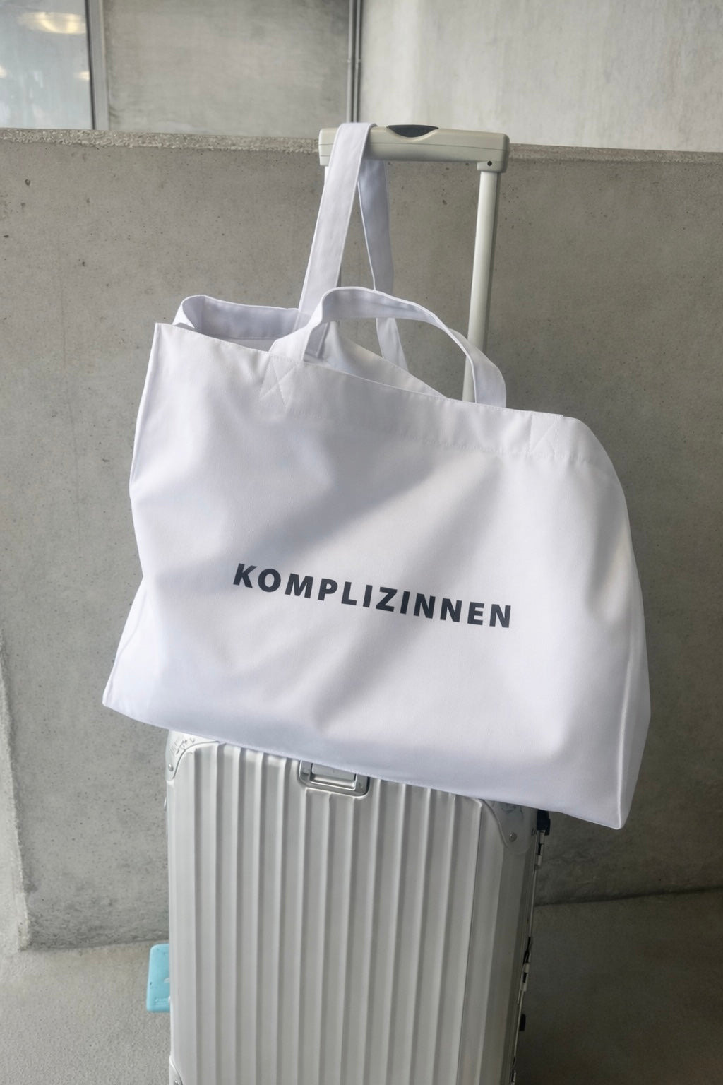 Shopper KOMPLIZINNEN white/ black