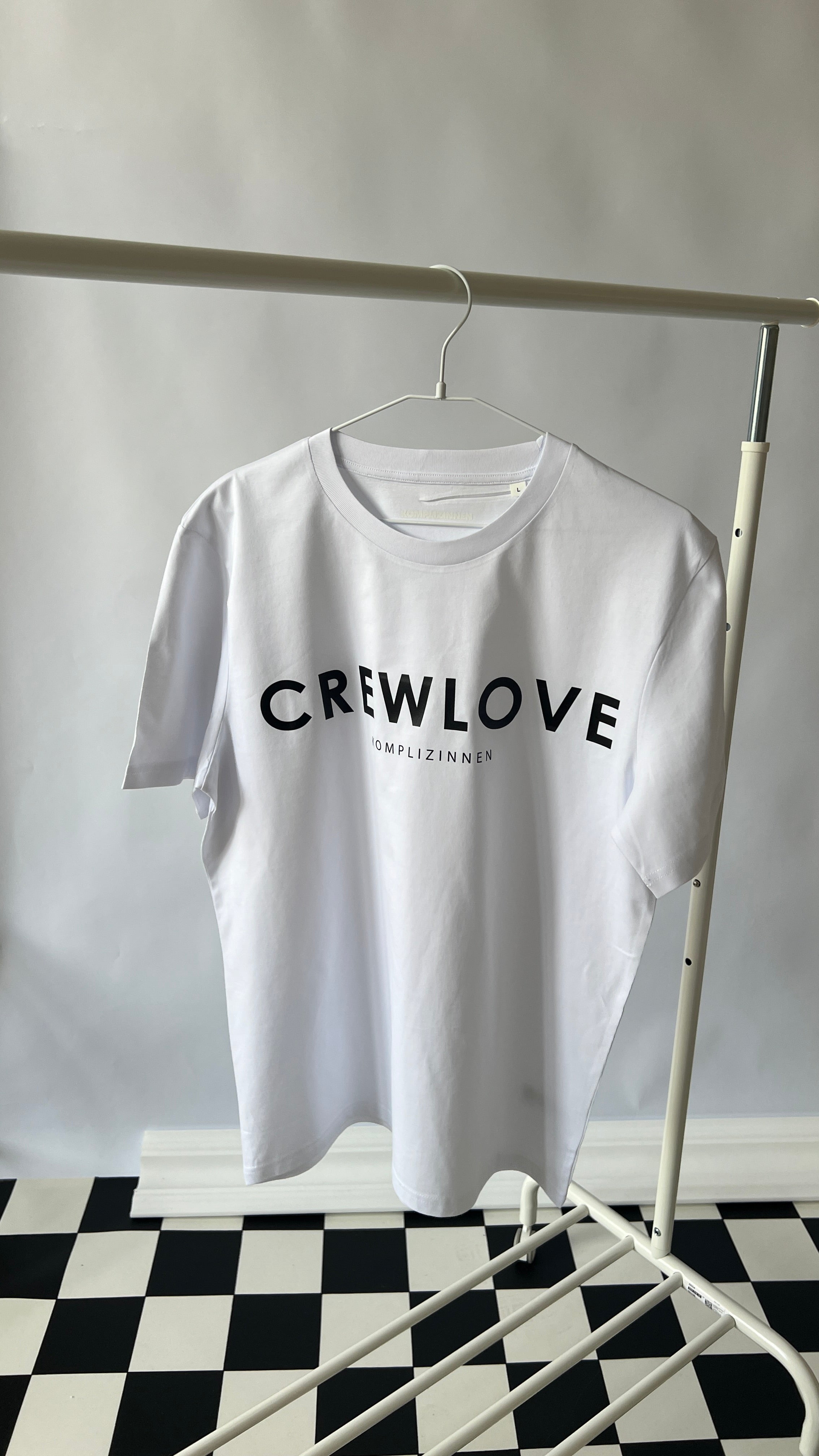 CREWLOVE Shirt weiß/ schwarz