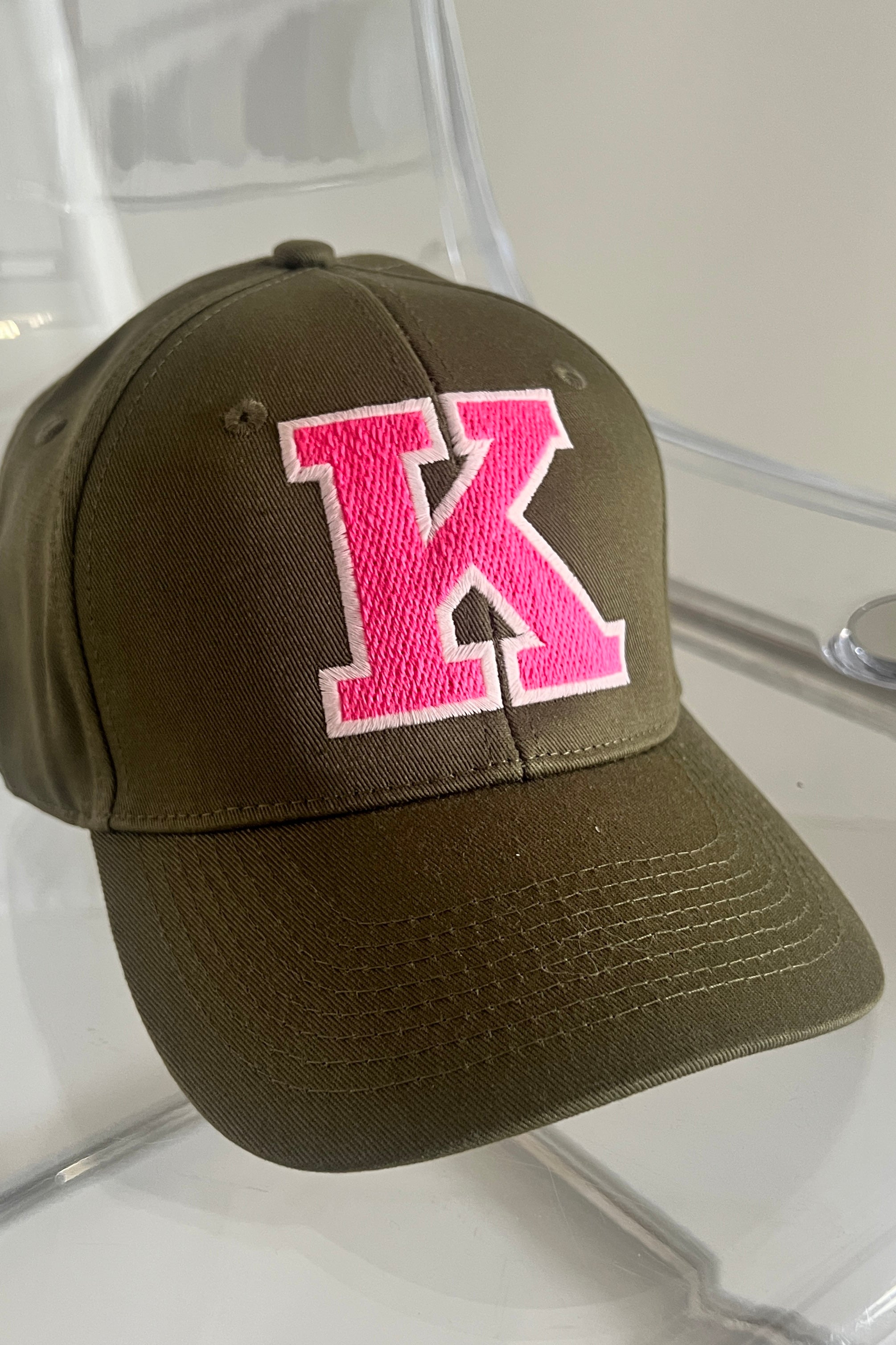 CAP K khaki/ light pink