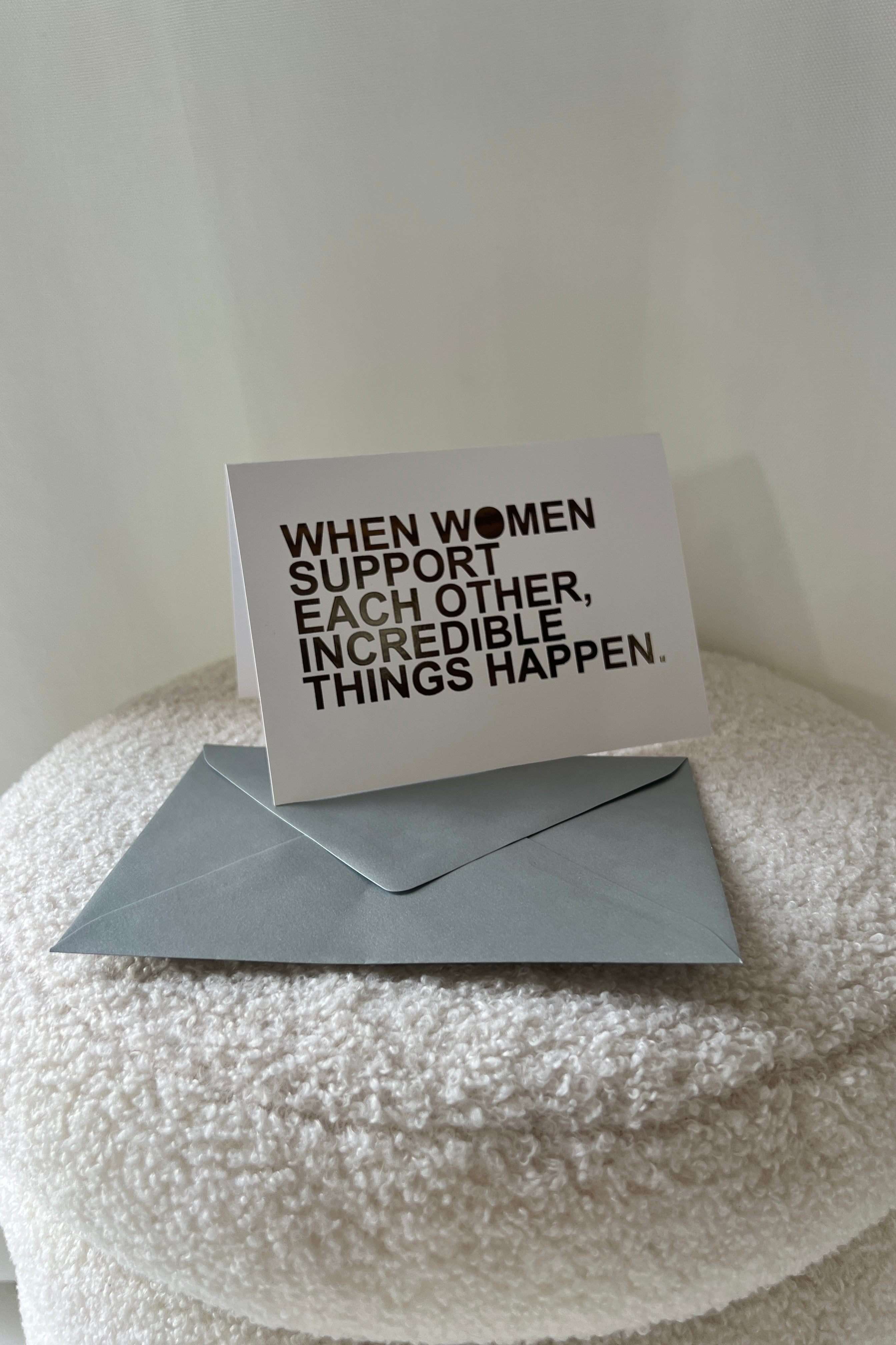 Karte WOMEN silber
