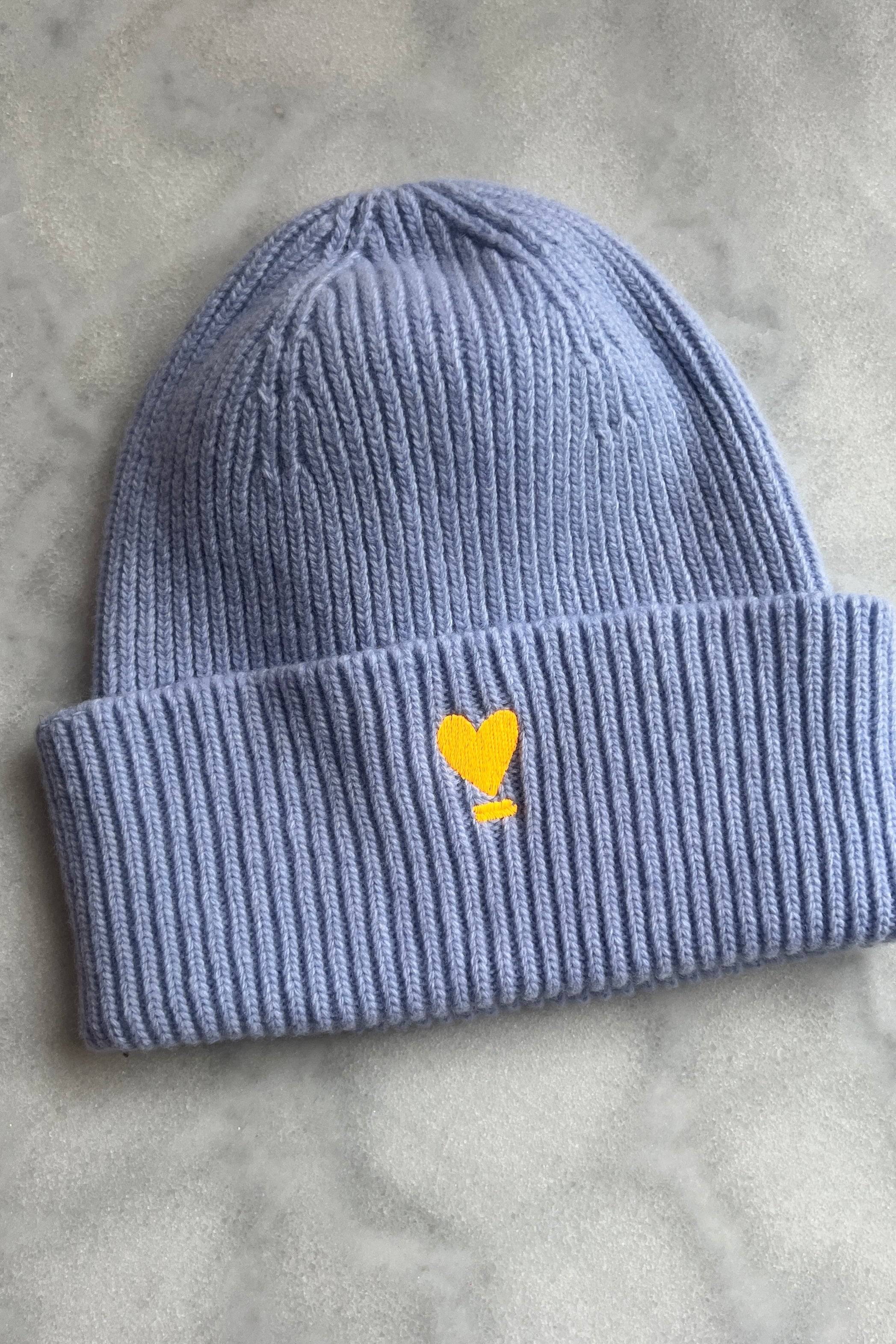 BEANIE WE LIFT LOVE sky-blue/ neon-orange