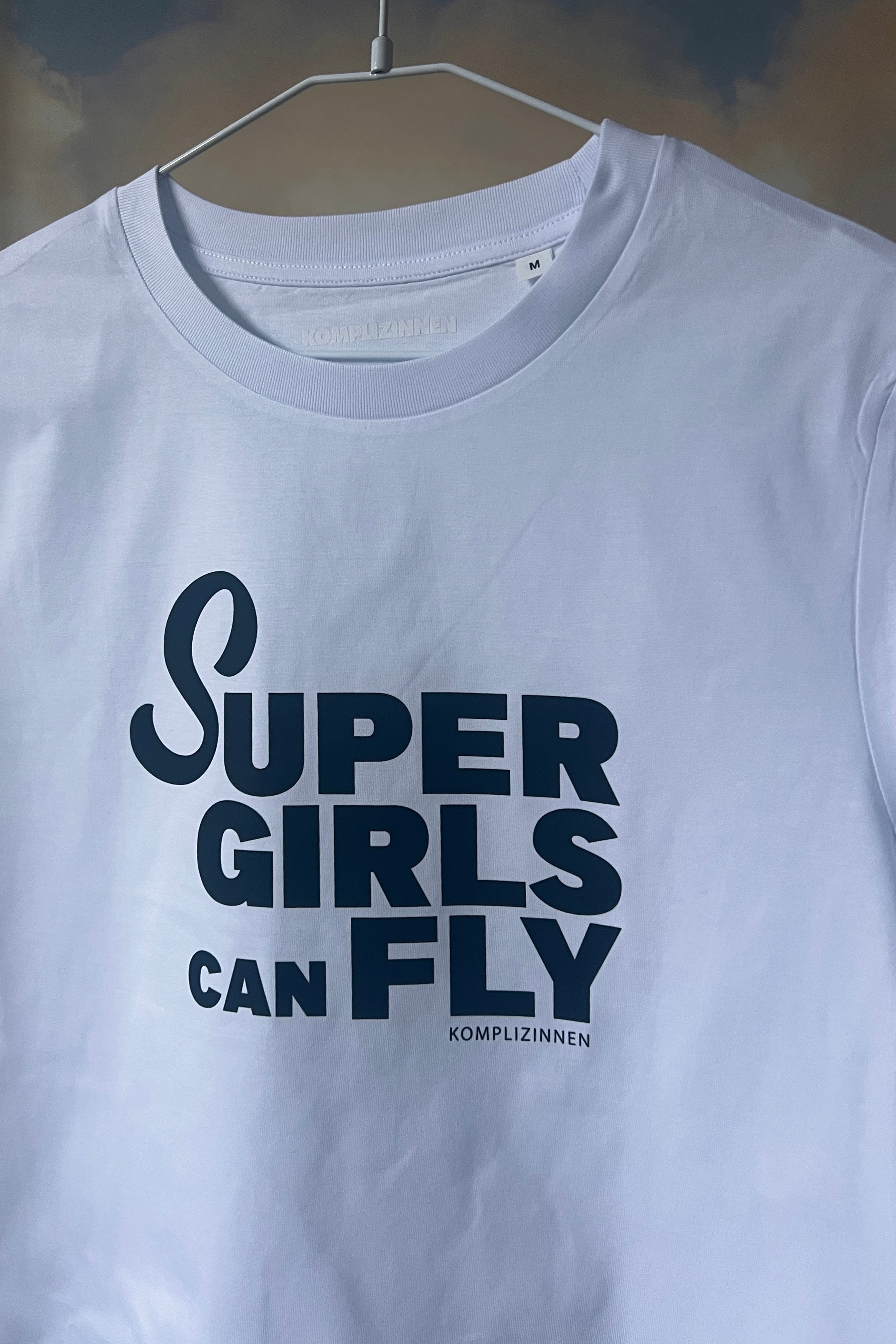 Shirt SUPERGIRLS white/ black
