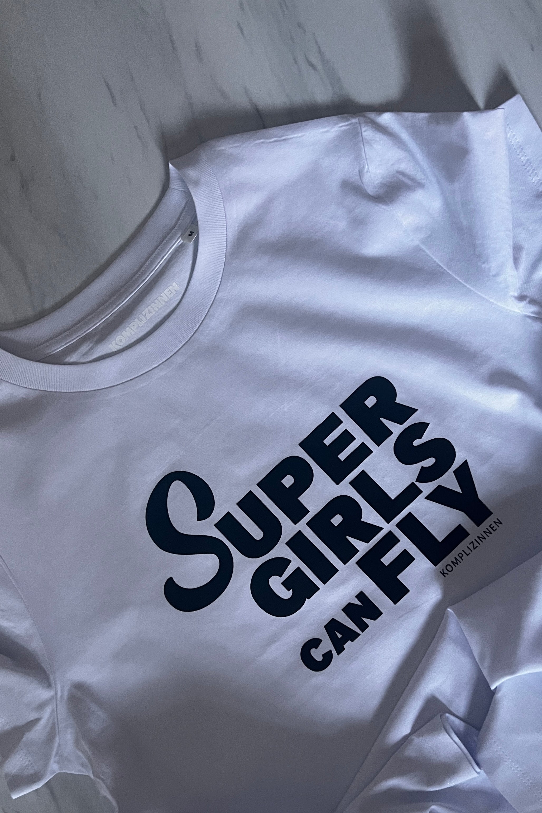 Shirt SUPERGIRLS weiß/ black