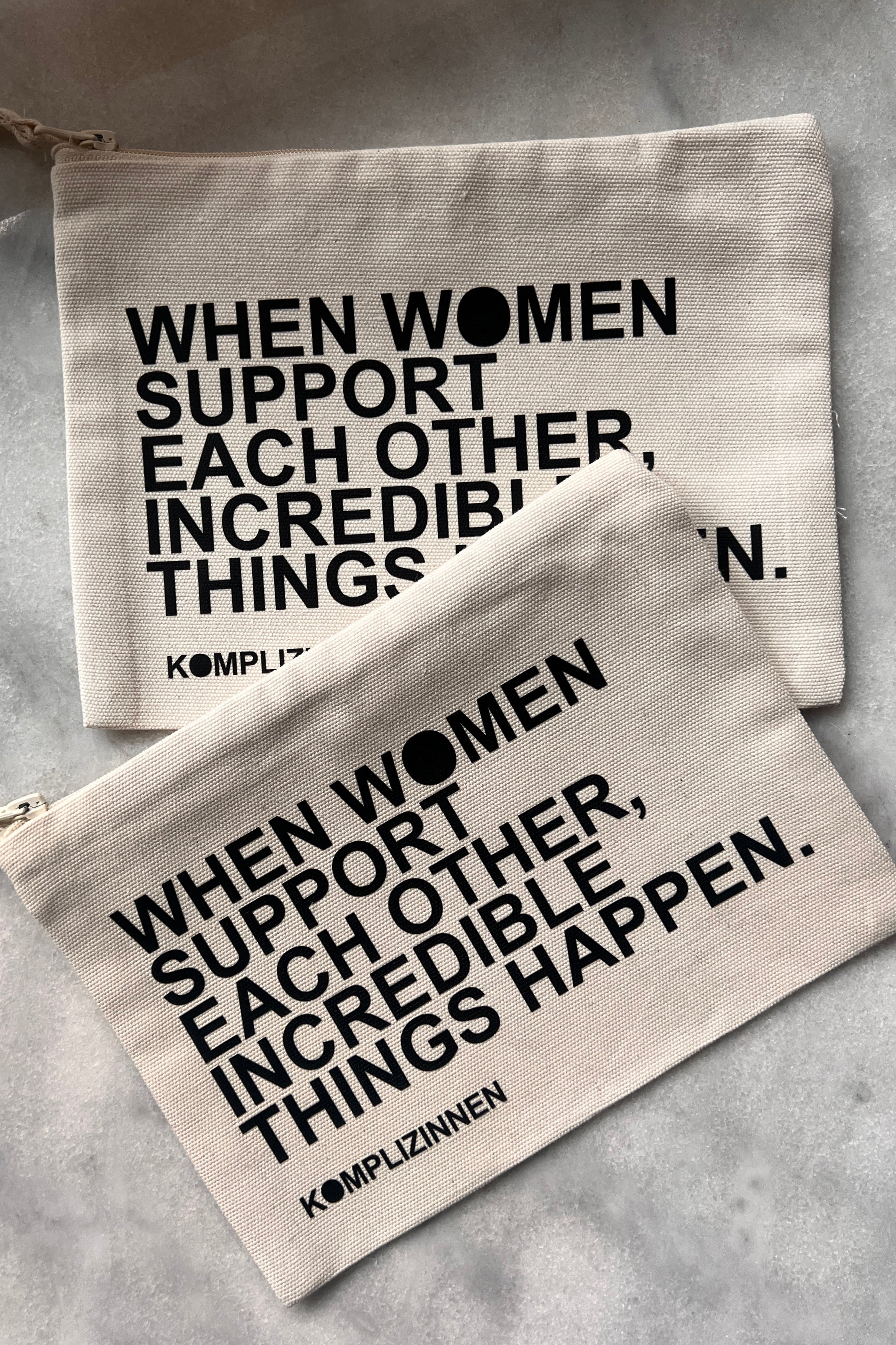 Pouch WOMEN beige/ black