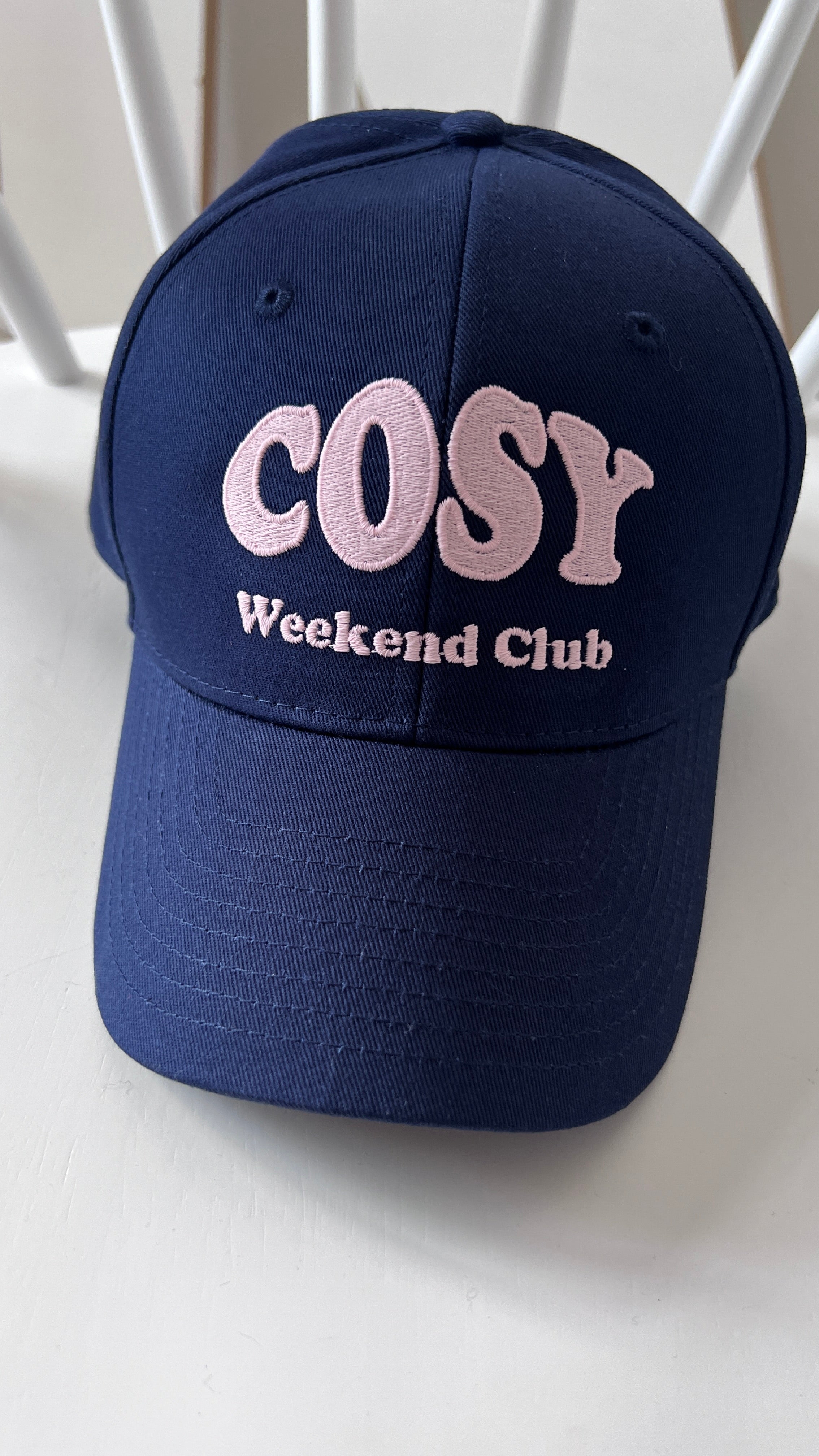 CAP Cosy navy/ rosa