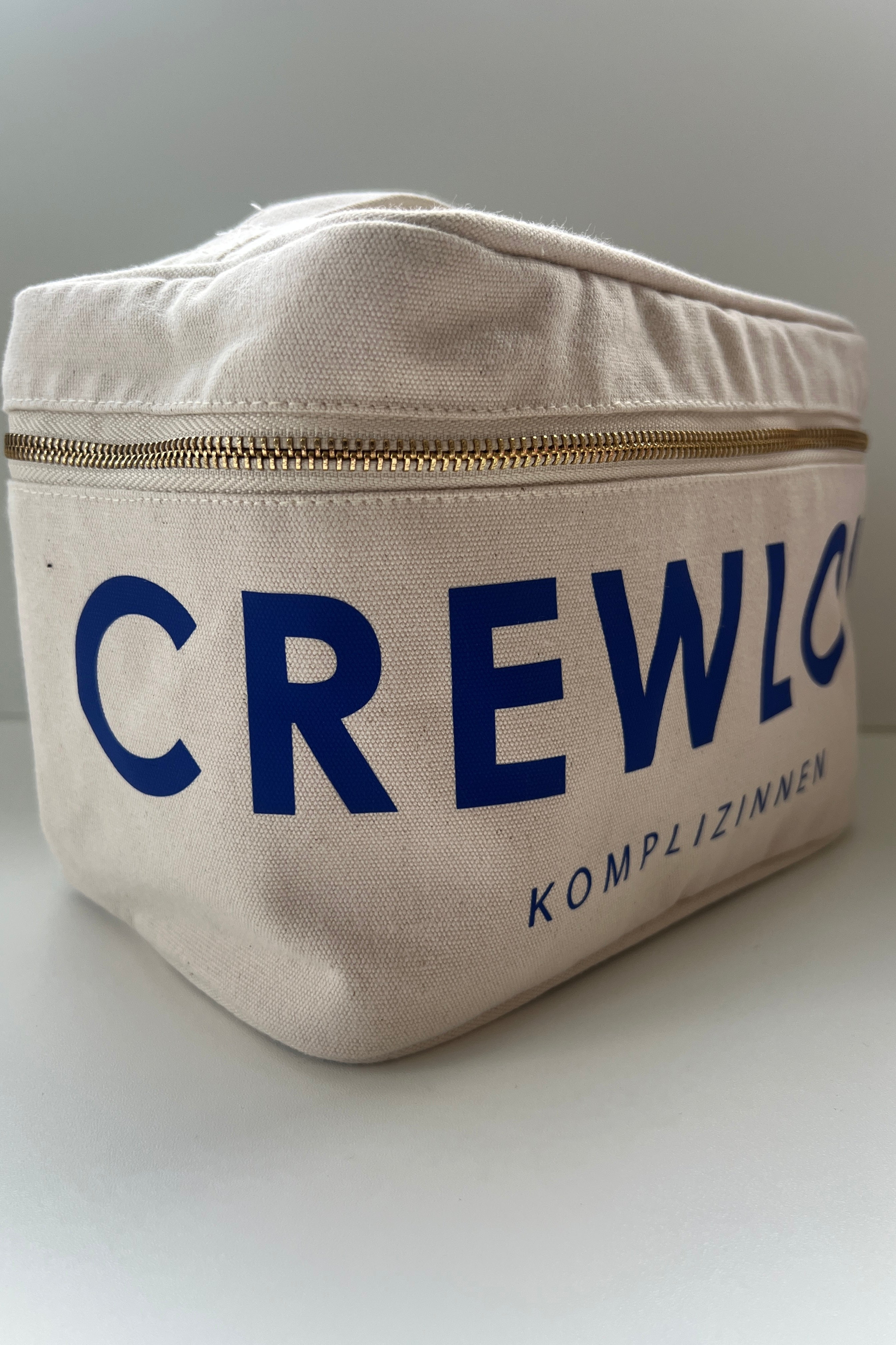 Cosmetic Bag CREWLOVE beige/ blue