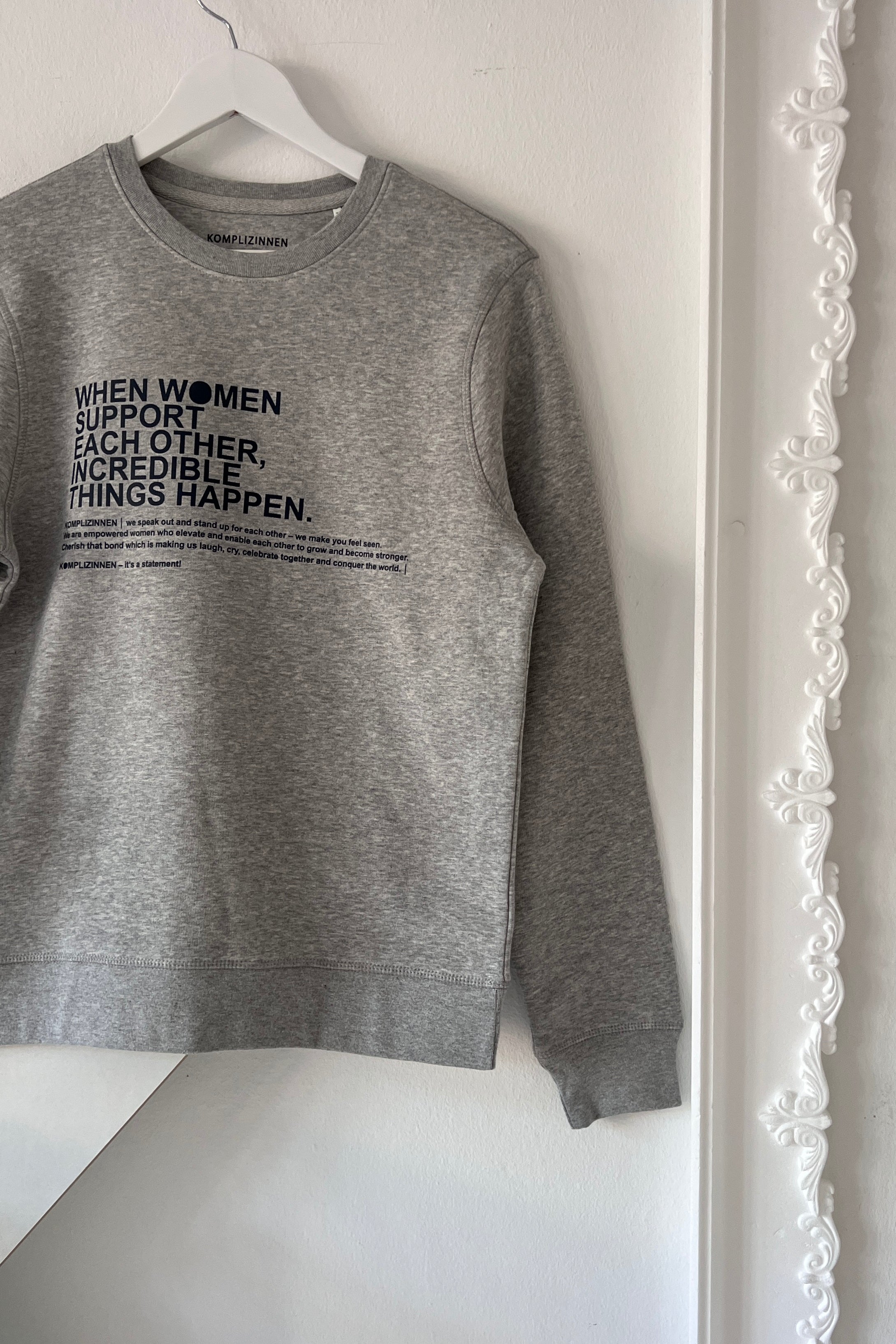 Sweater WOMEN SUPPORT grey/ black