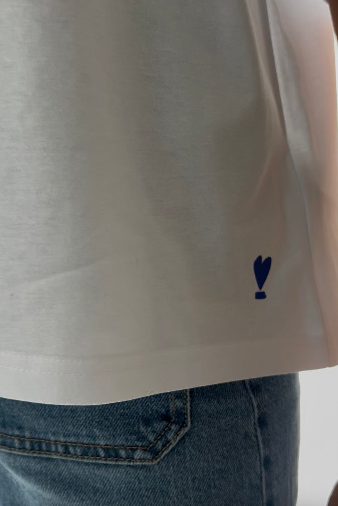 Oversized Shirt GIRLS, WE ARE RICH white/ blue