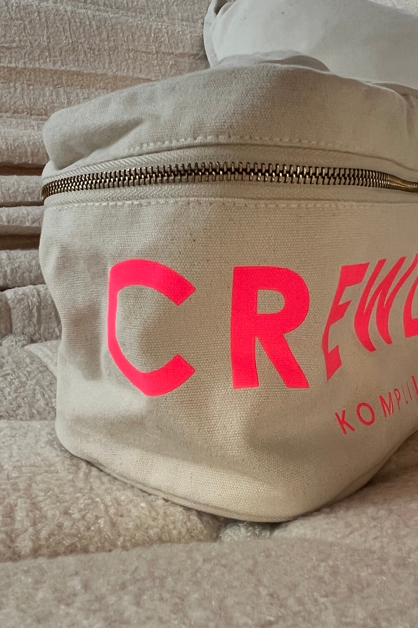 Cosmetic Bag CREWLOVE beige/ blue