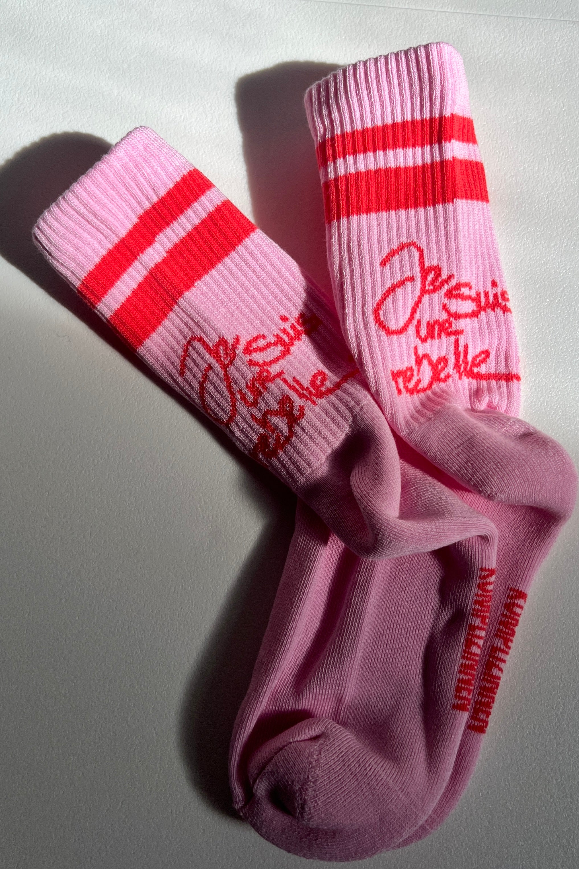 REBELLE Socken pink/ coral red