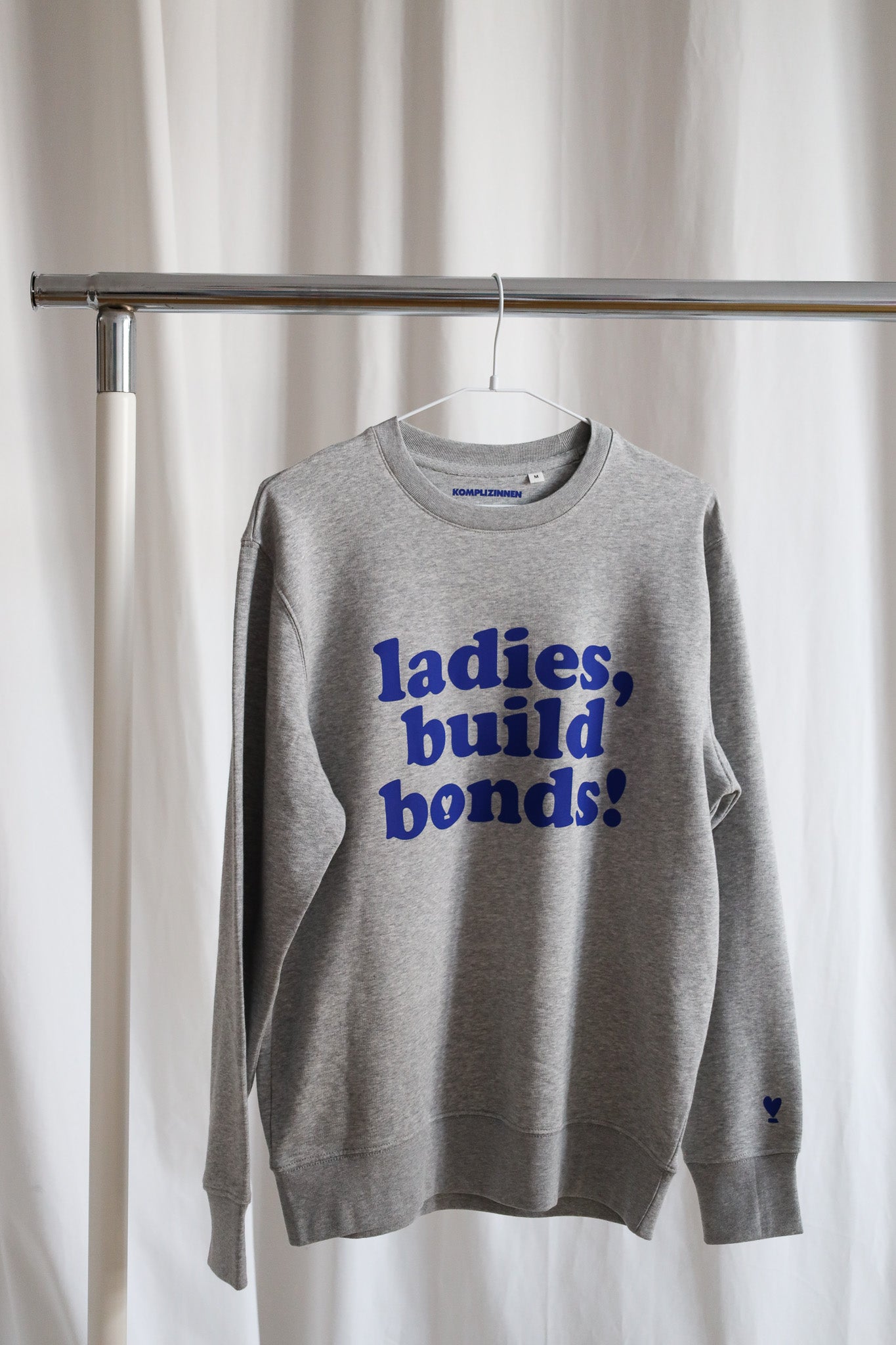 Sweater LADIES BUILD BONDS! grey/ blue