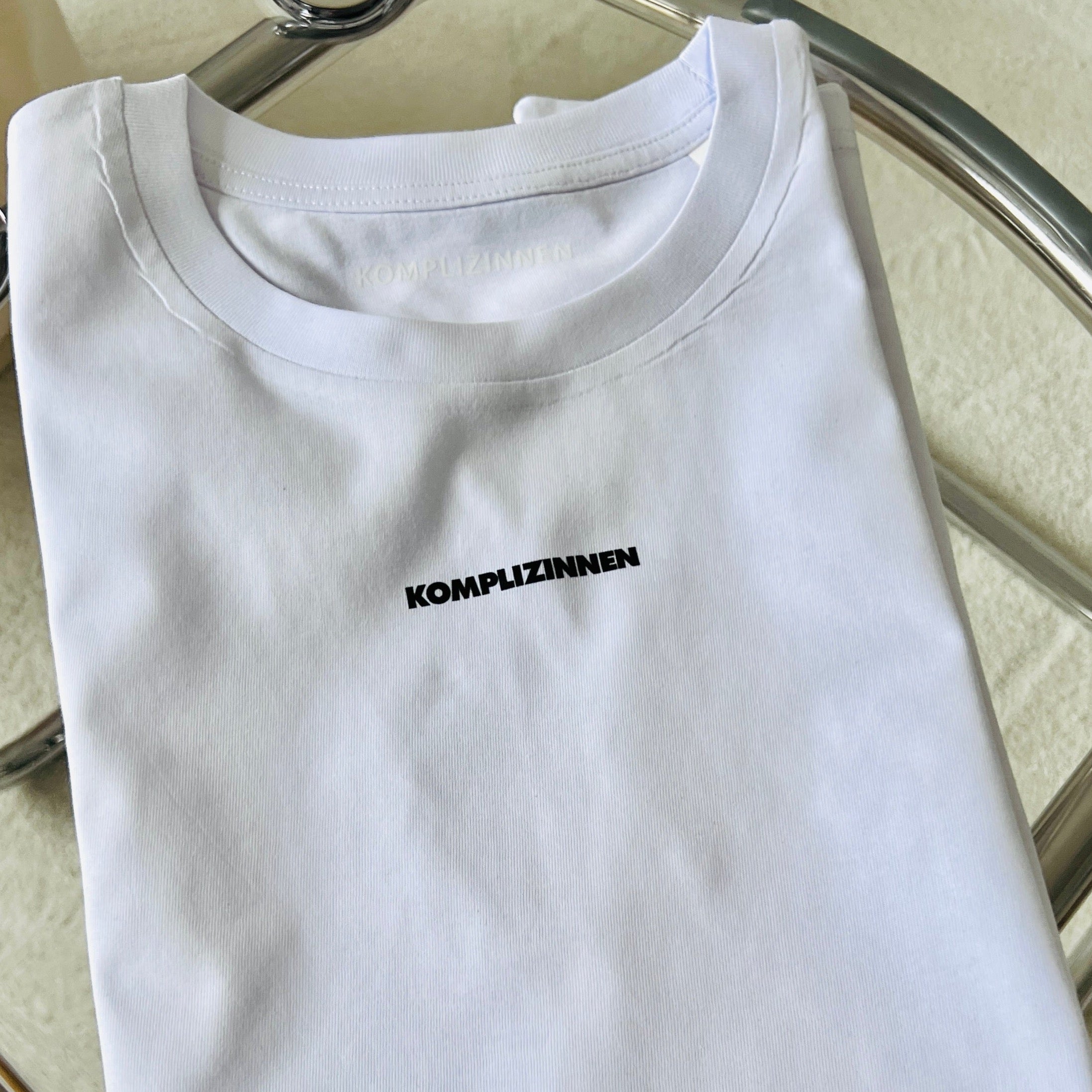 KOMPLIZINNEN Basic Shirt white/ black
