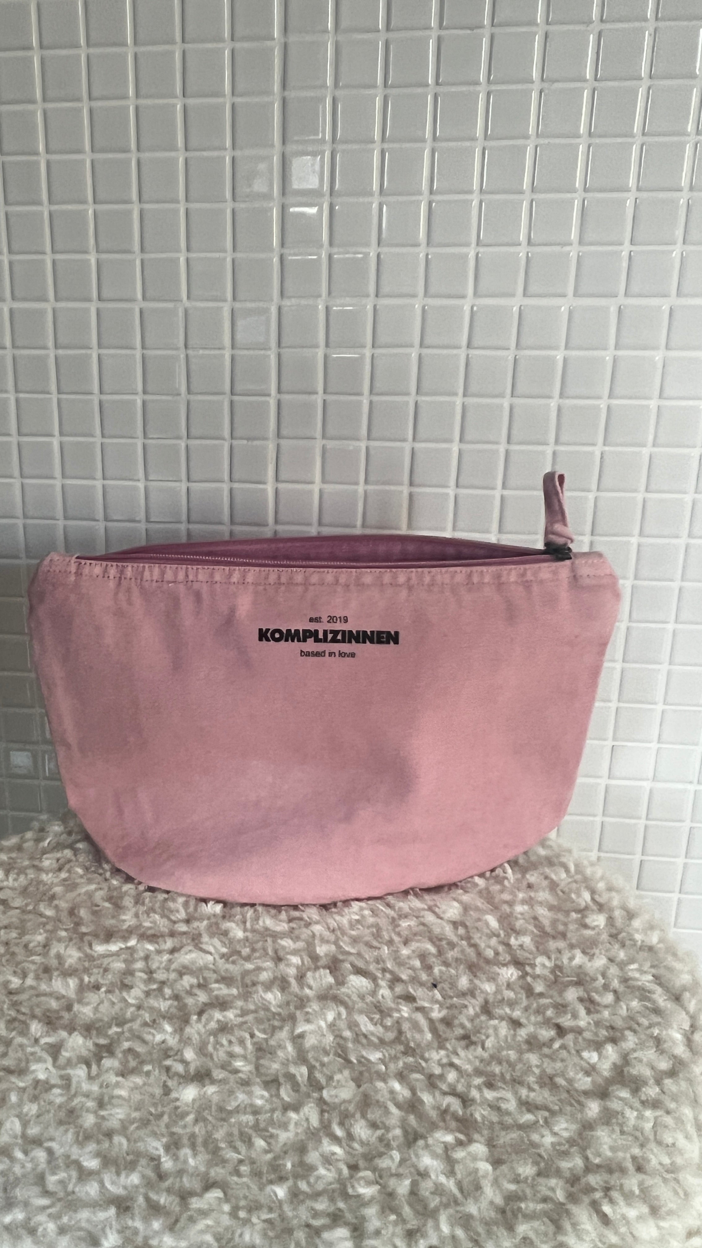 KOMPLIZINNEN Pouchette vintage rosé