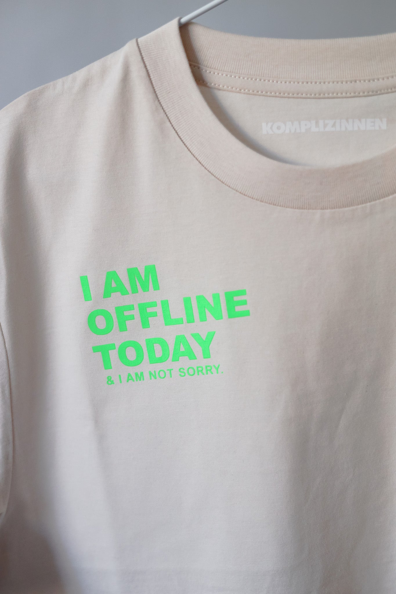 OFFLINE Shirt off white/ neon green