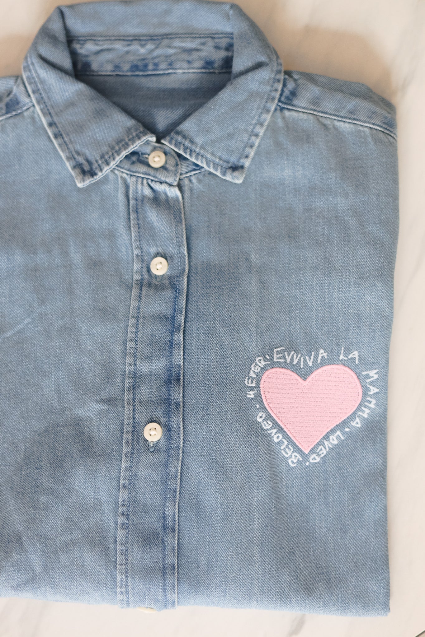 EVVIVA LA MAMMA Denim Hemd