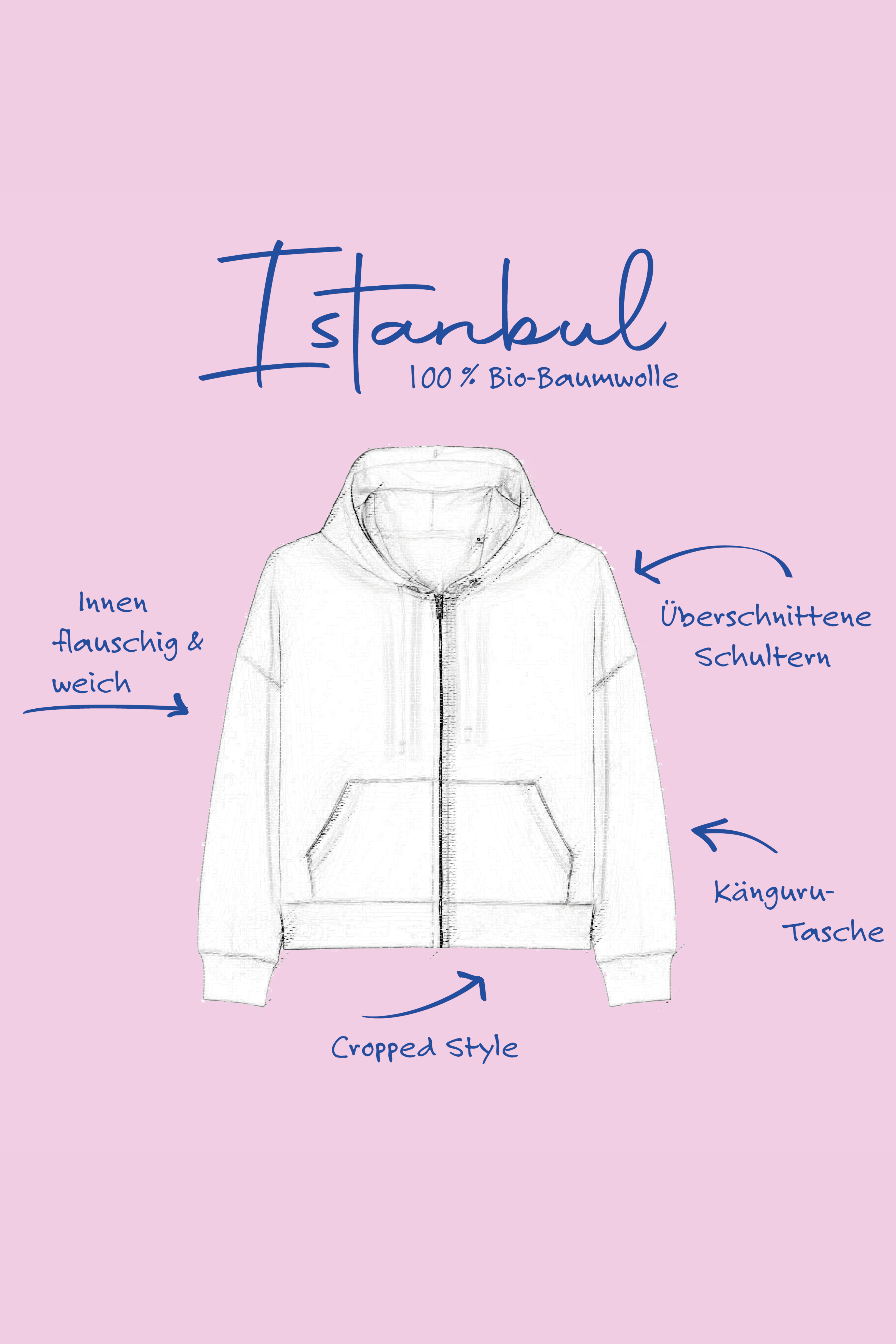 Sweater Jacke WE LIFT LOVE light grey/ red