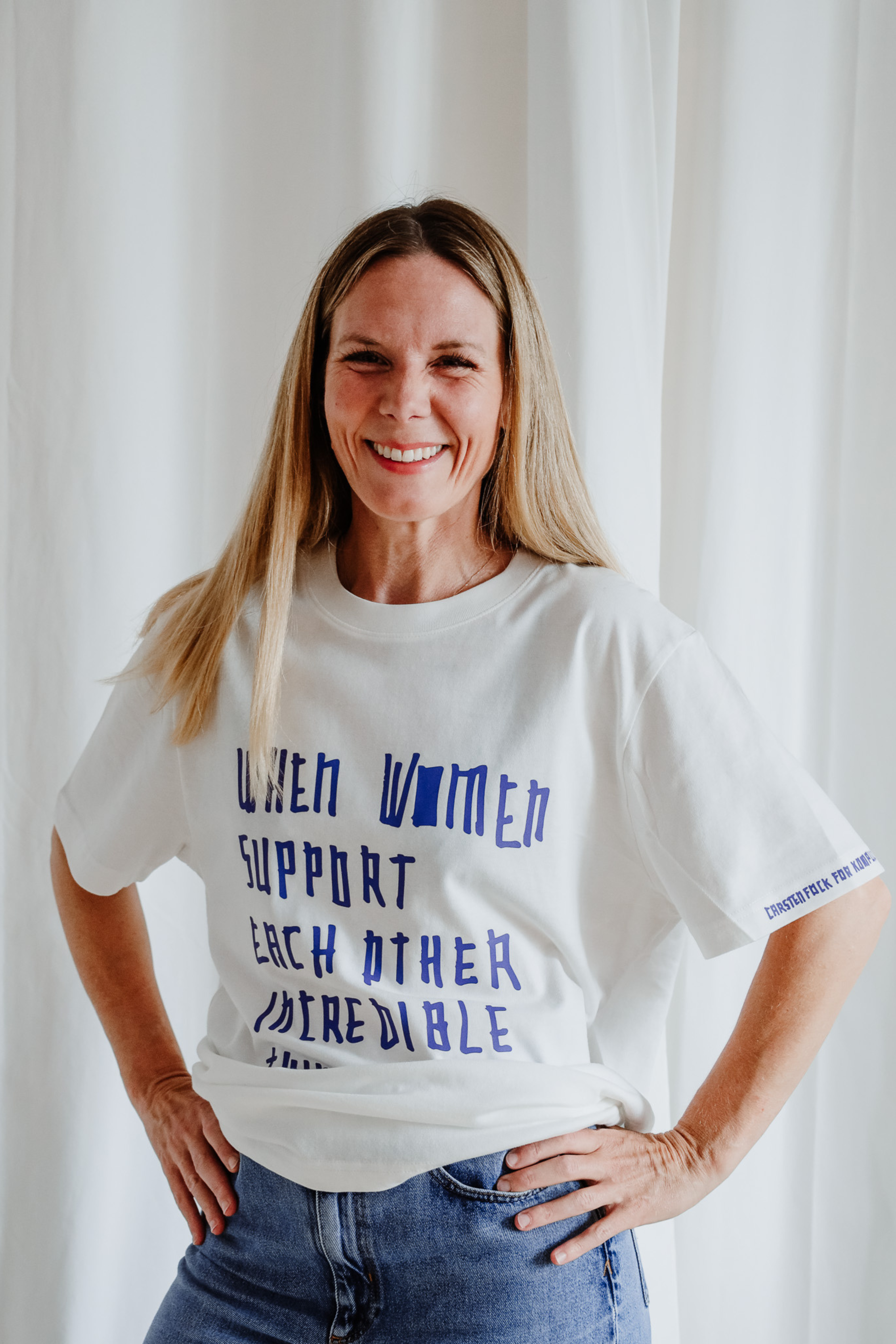 Shirt WOMEN X CARSTEN FOCK off-white/ lila