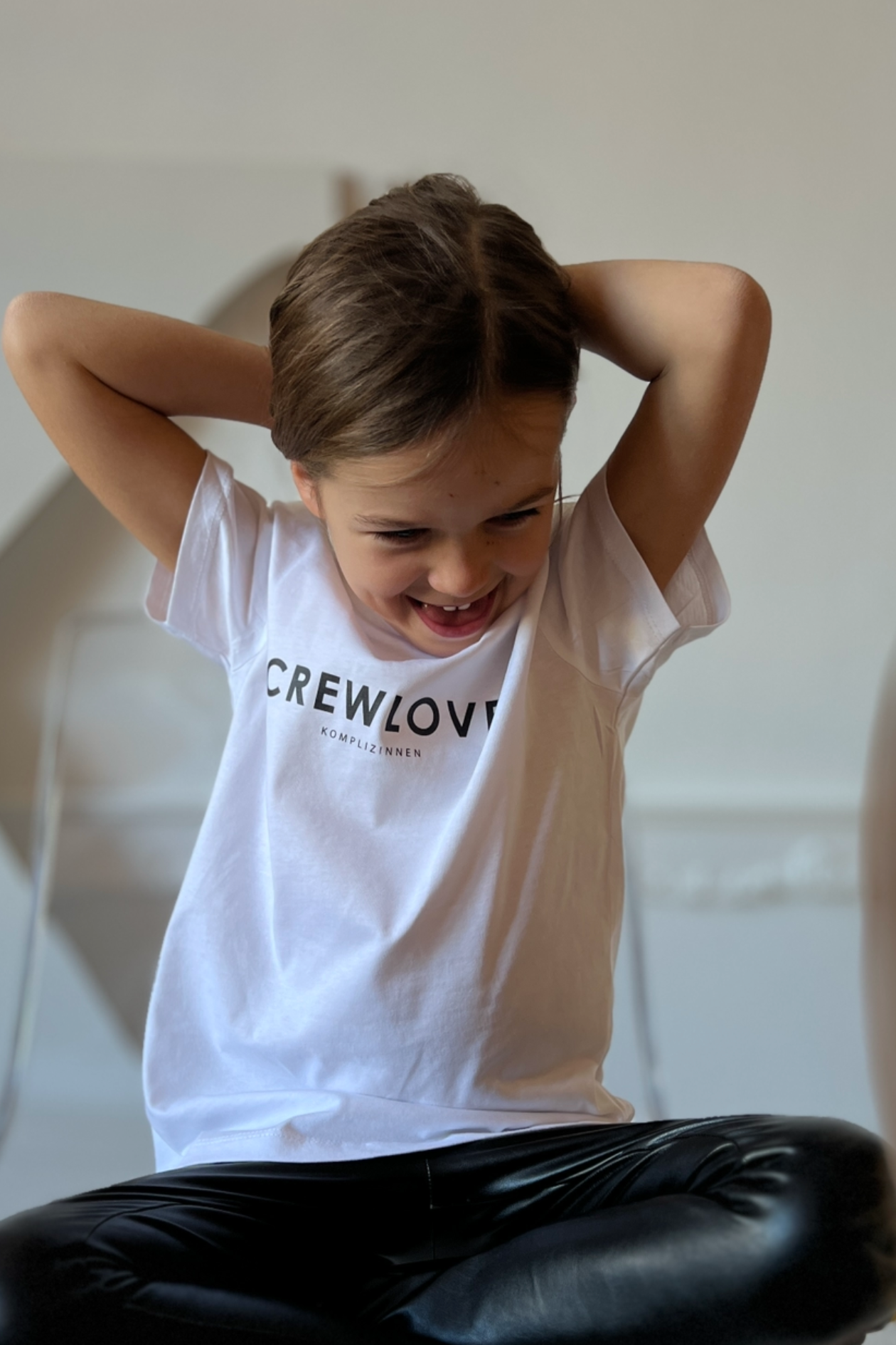 Kids Shirt CREWLOVE white/ black