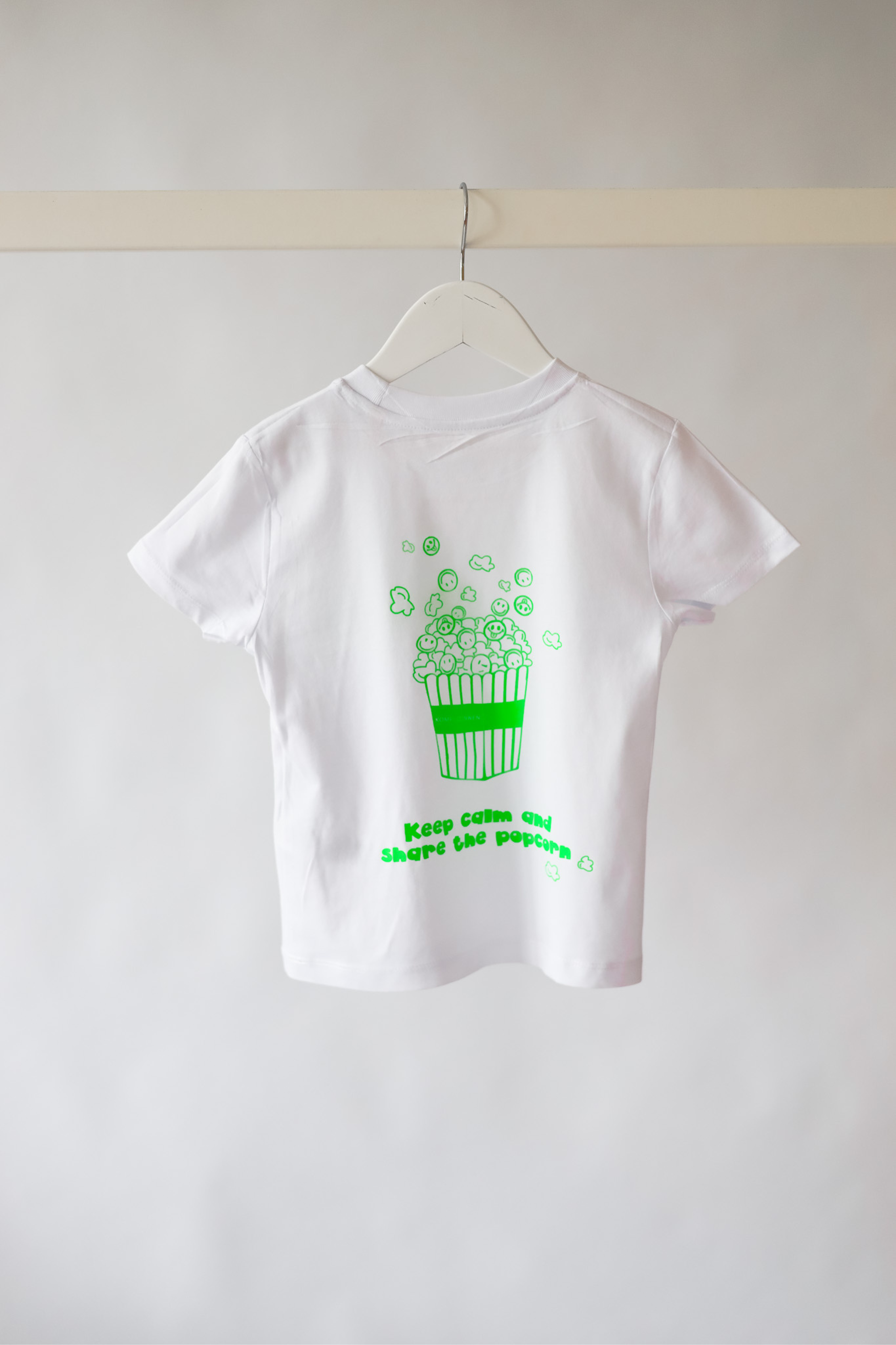 Kids Shirt POP-UP white/ neon-green