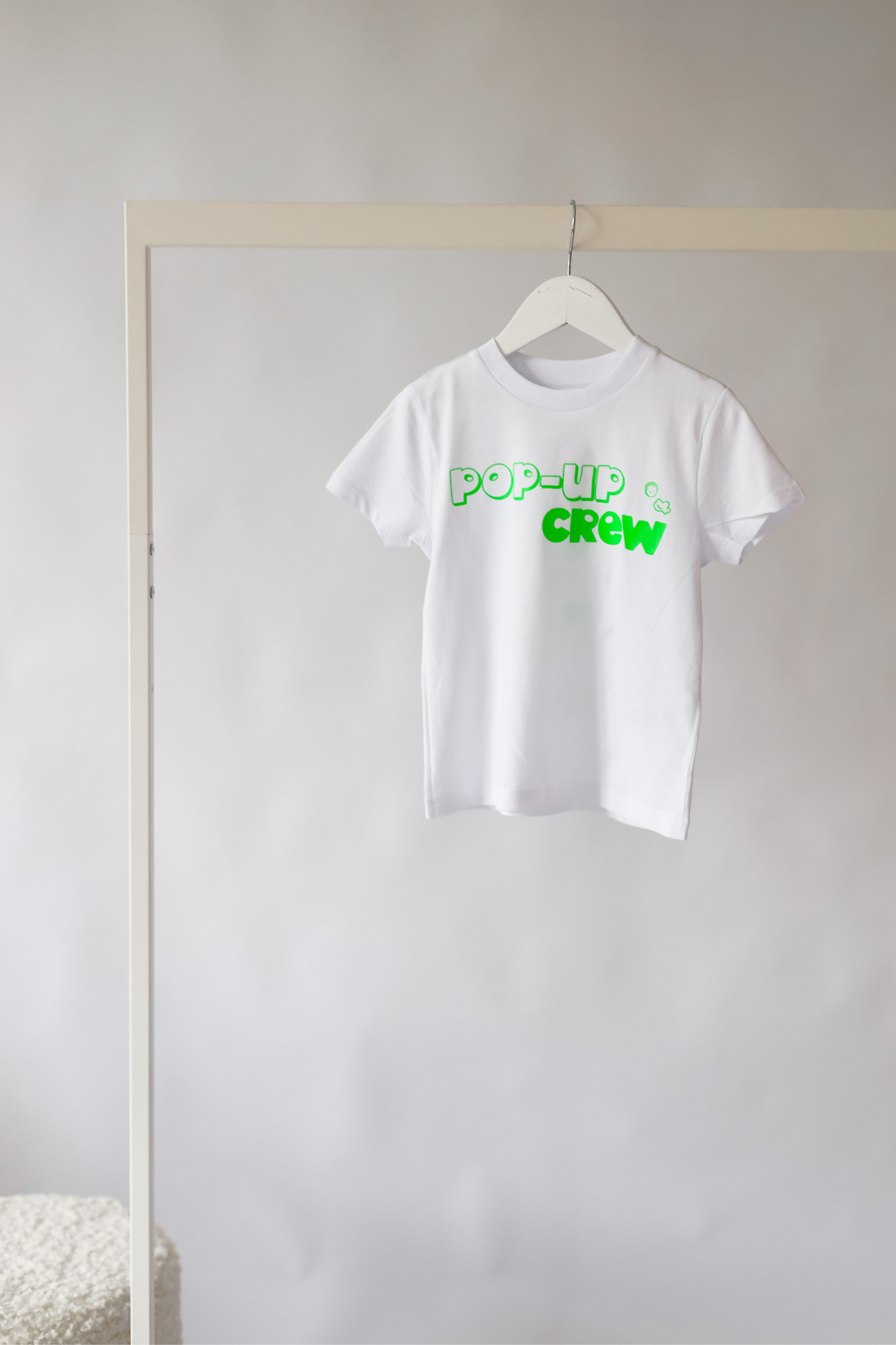 Kids Shirt POP-UP white/ neon-green