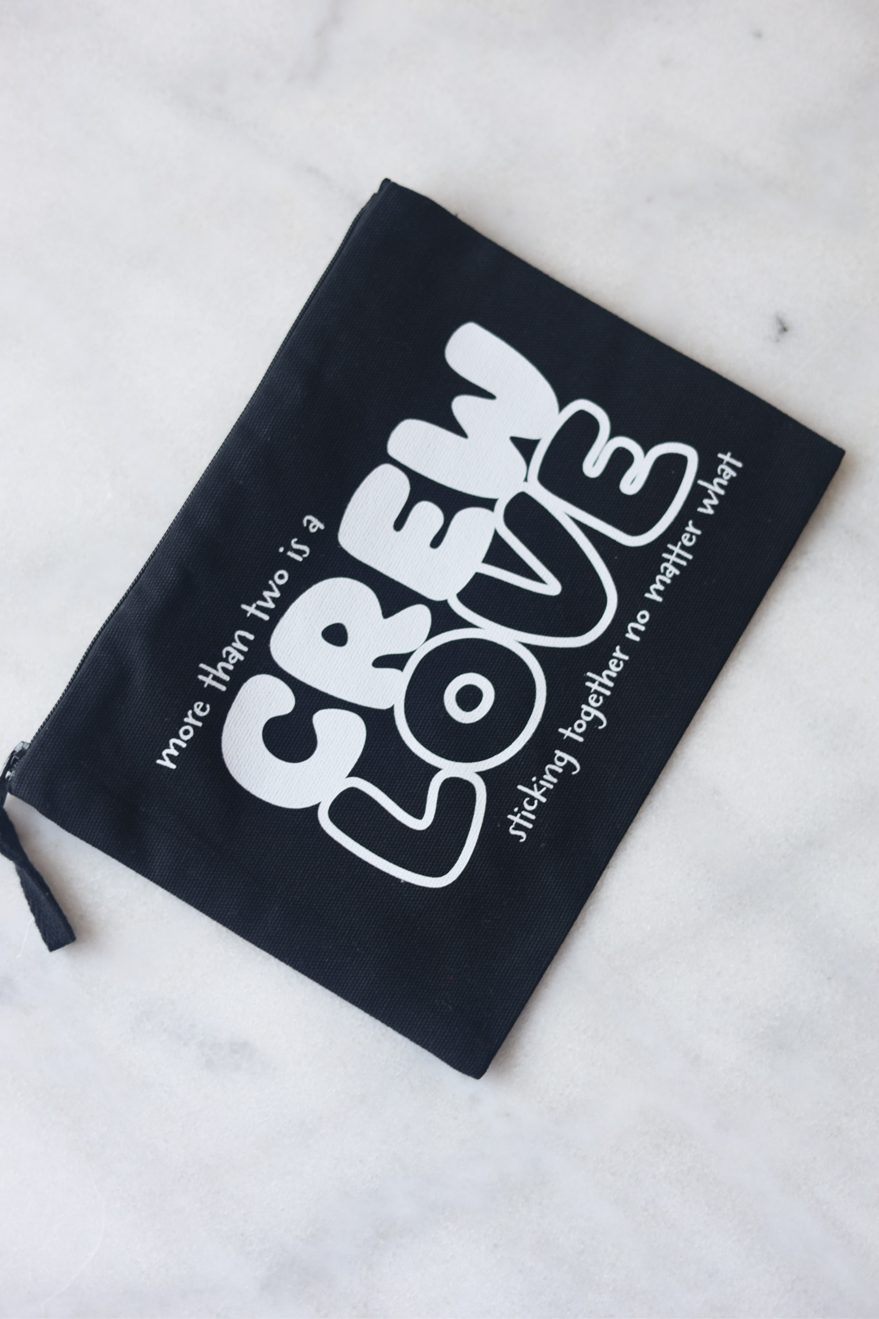 Pouch CREWLOVE more than two black/ white