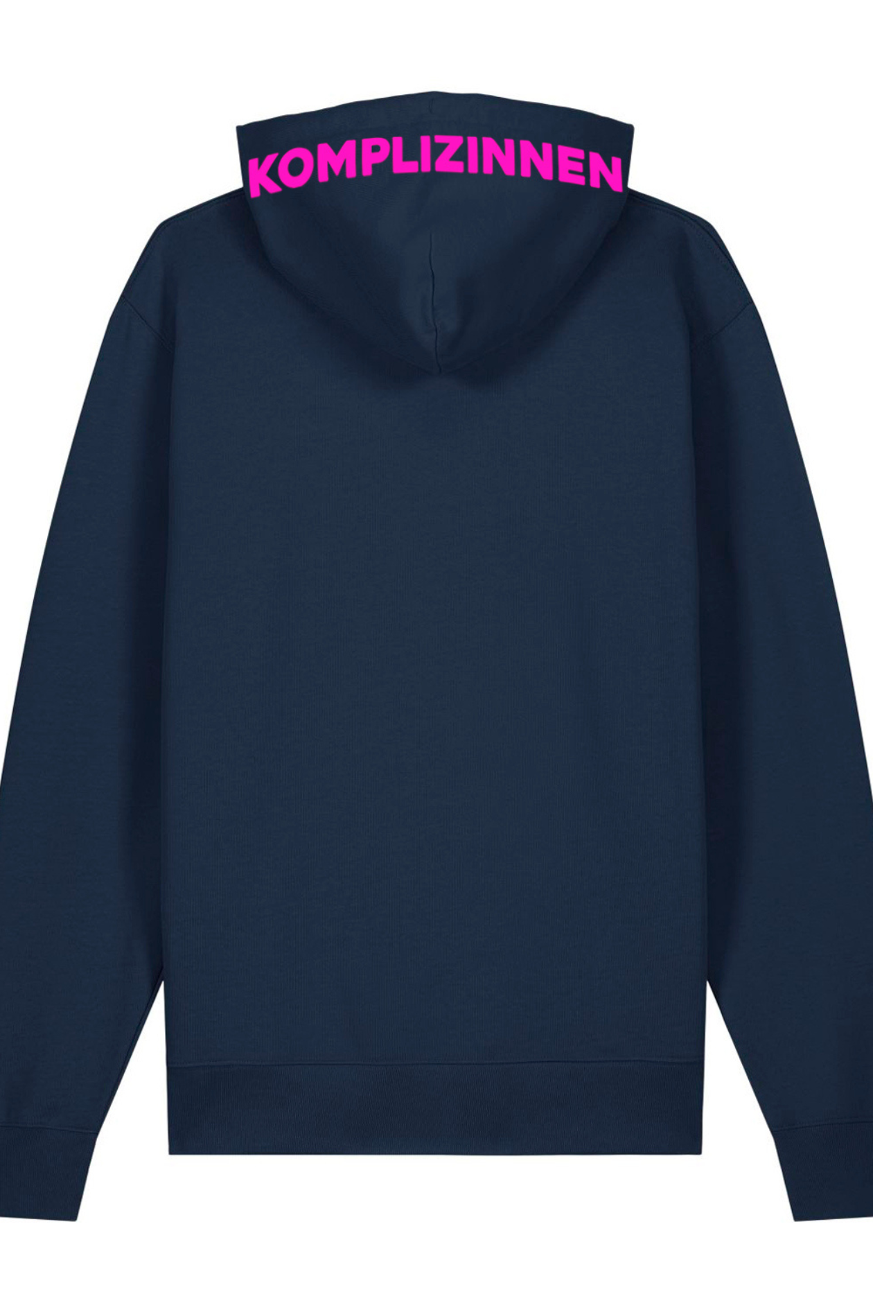 Hoodie SMILEY navy/ neon pink