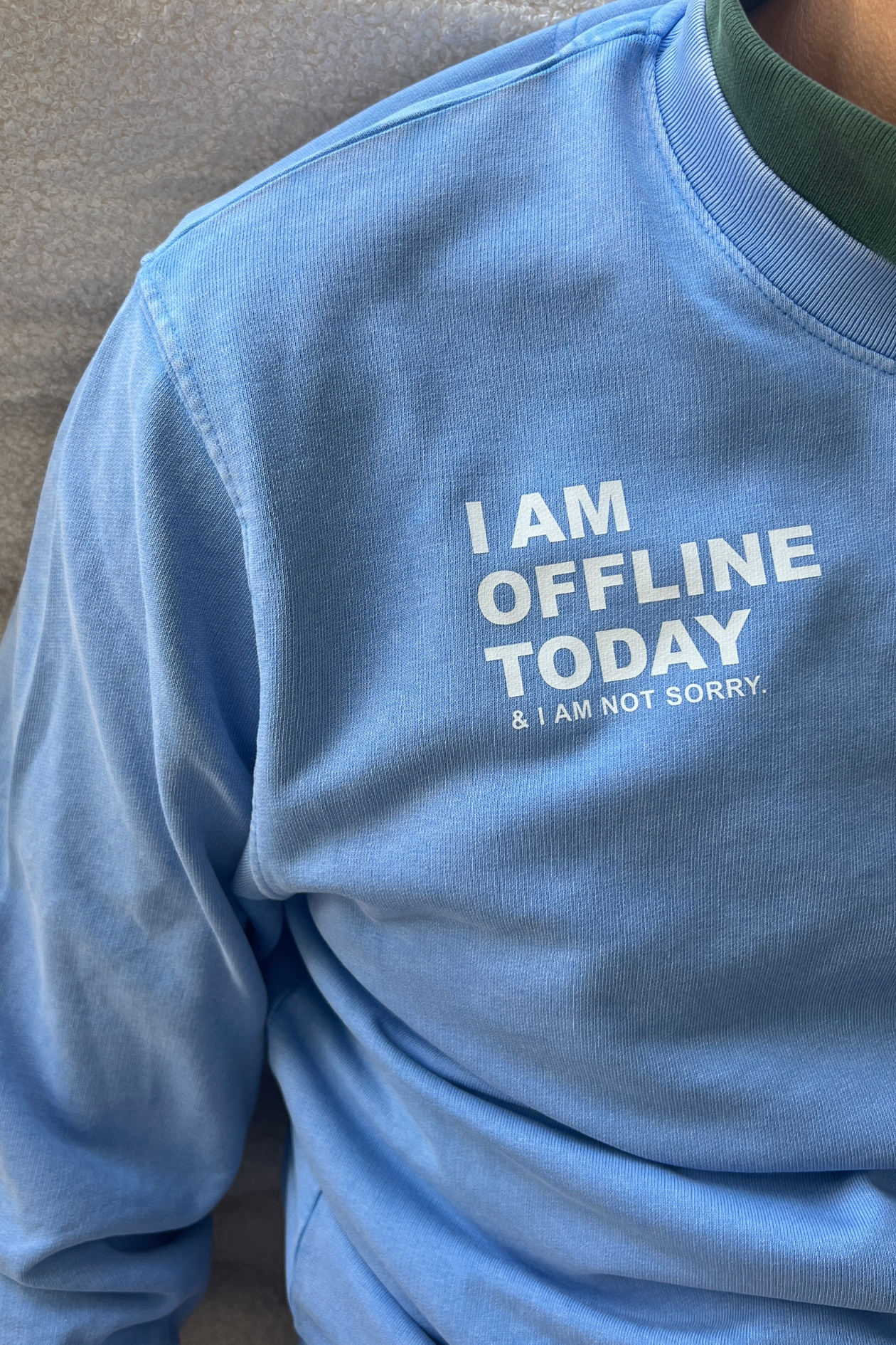 OFFLINE... Sweater vintage blue/ white