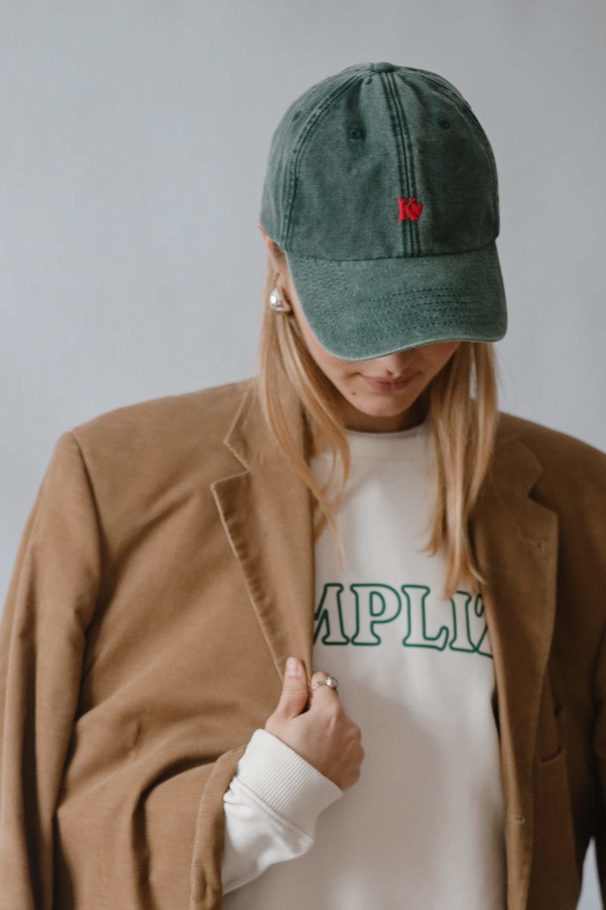 CAP K Love vintage green/ red