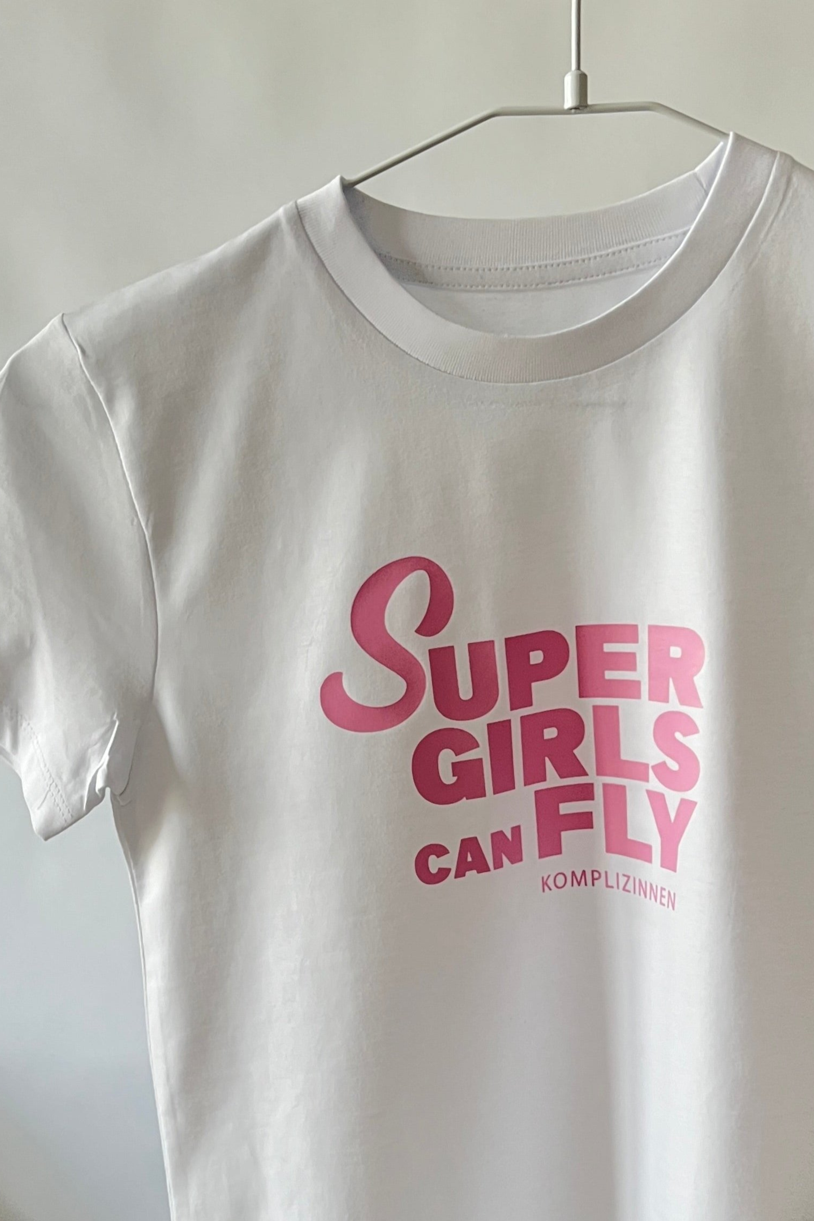 Shirt SUPERGIRLS white/ pink