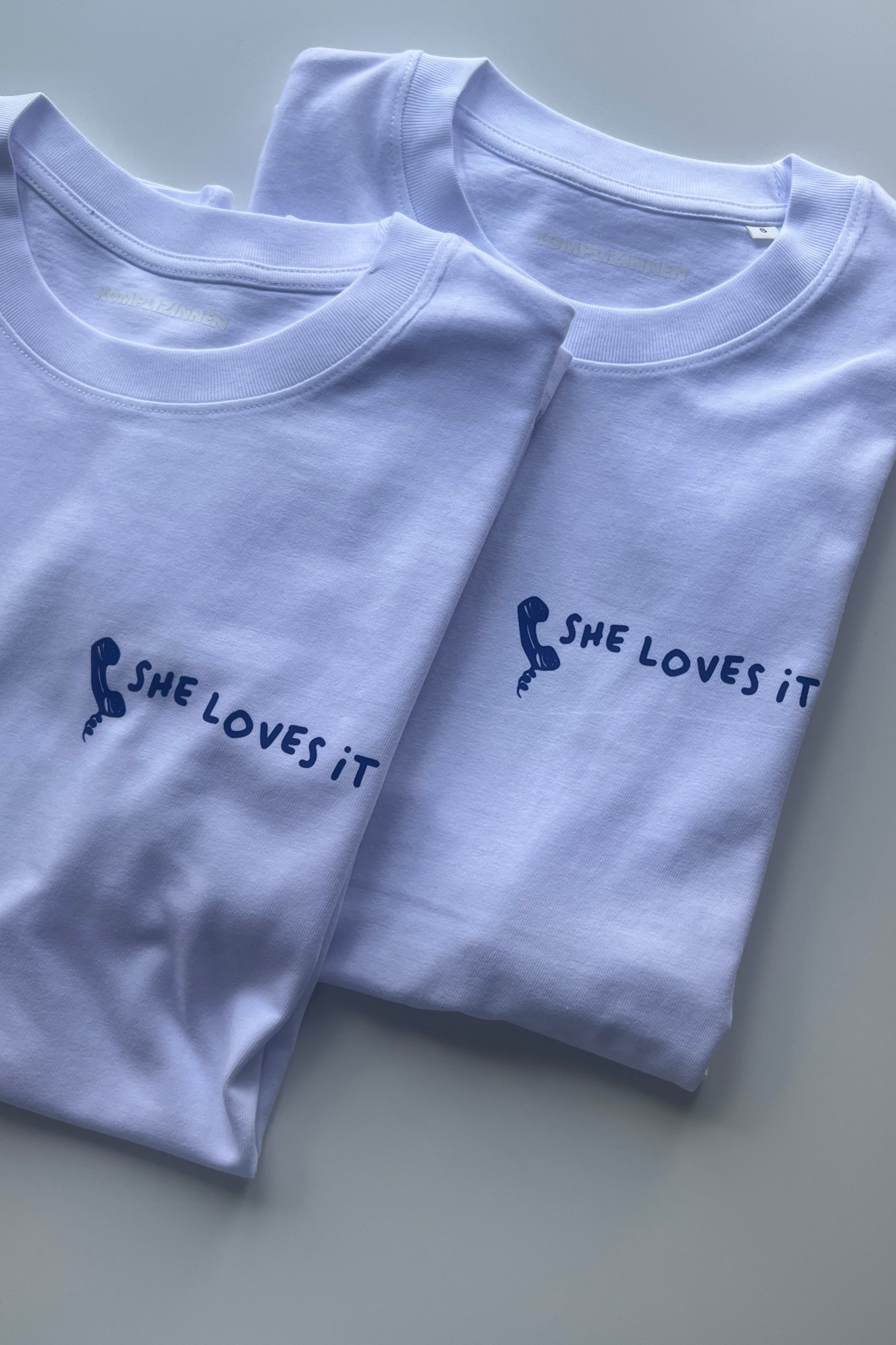 Shirt CALL YOUR MOM white/ blue