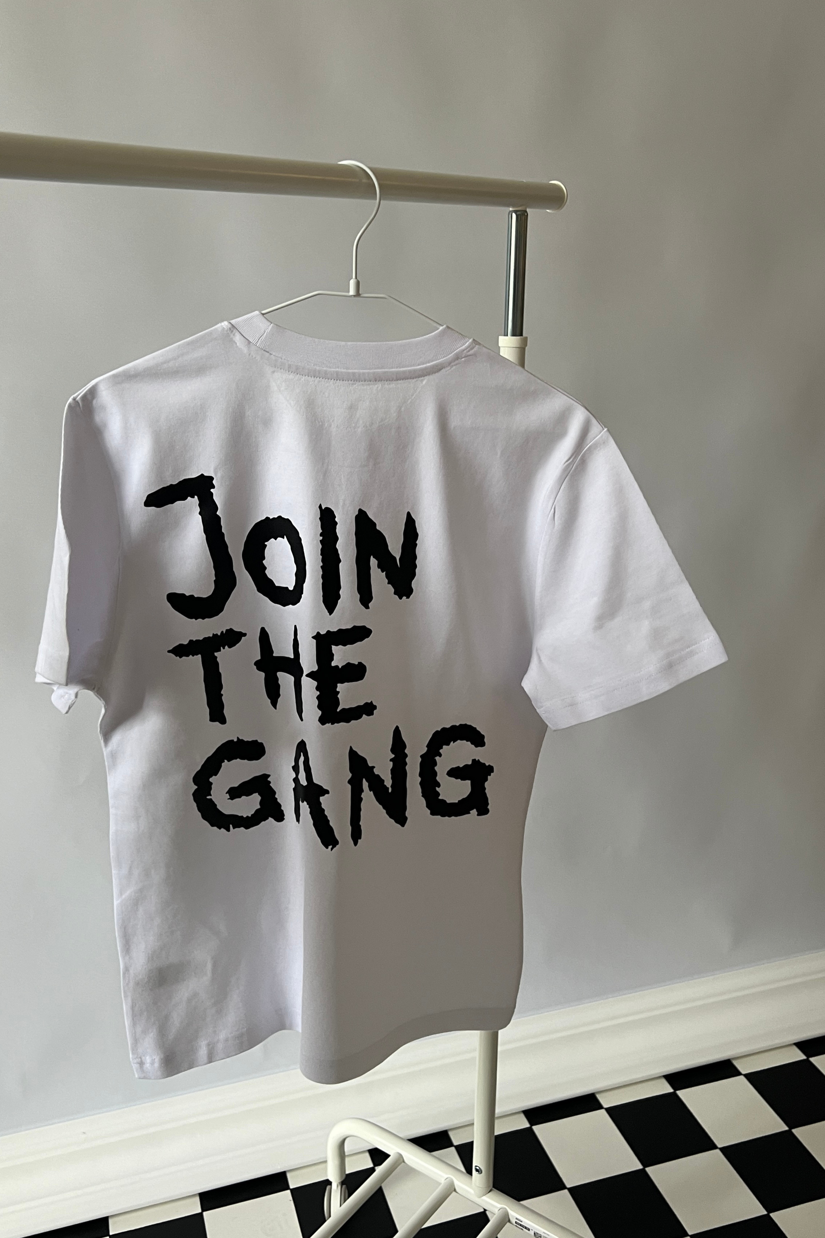 Shirt JOIN THE GANG white/ black