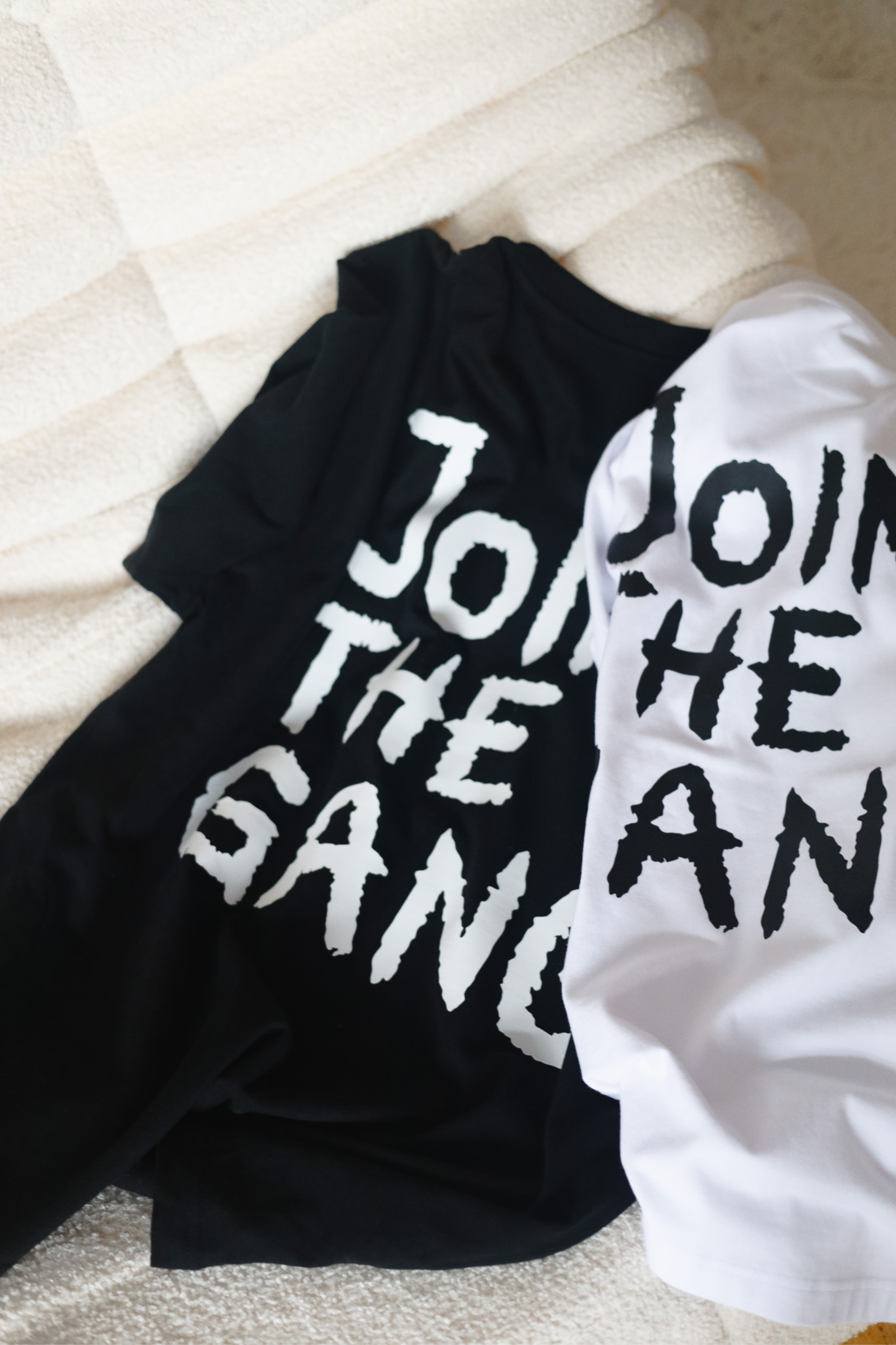 Shirt JOIN THE GANG white/ black