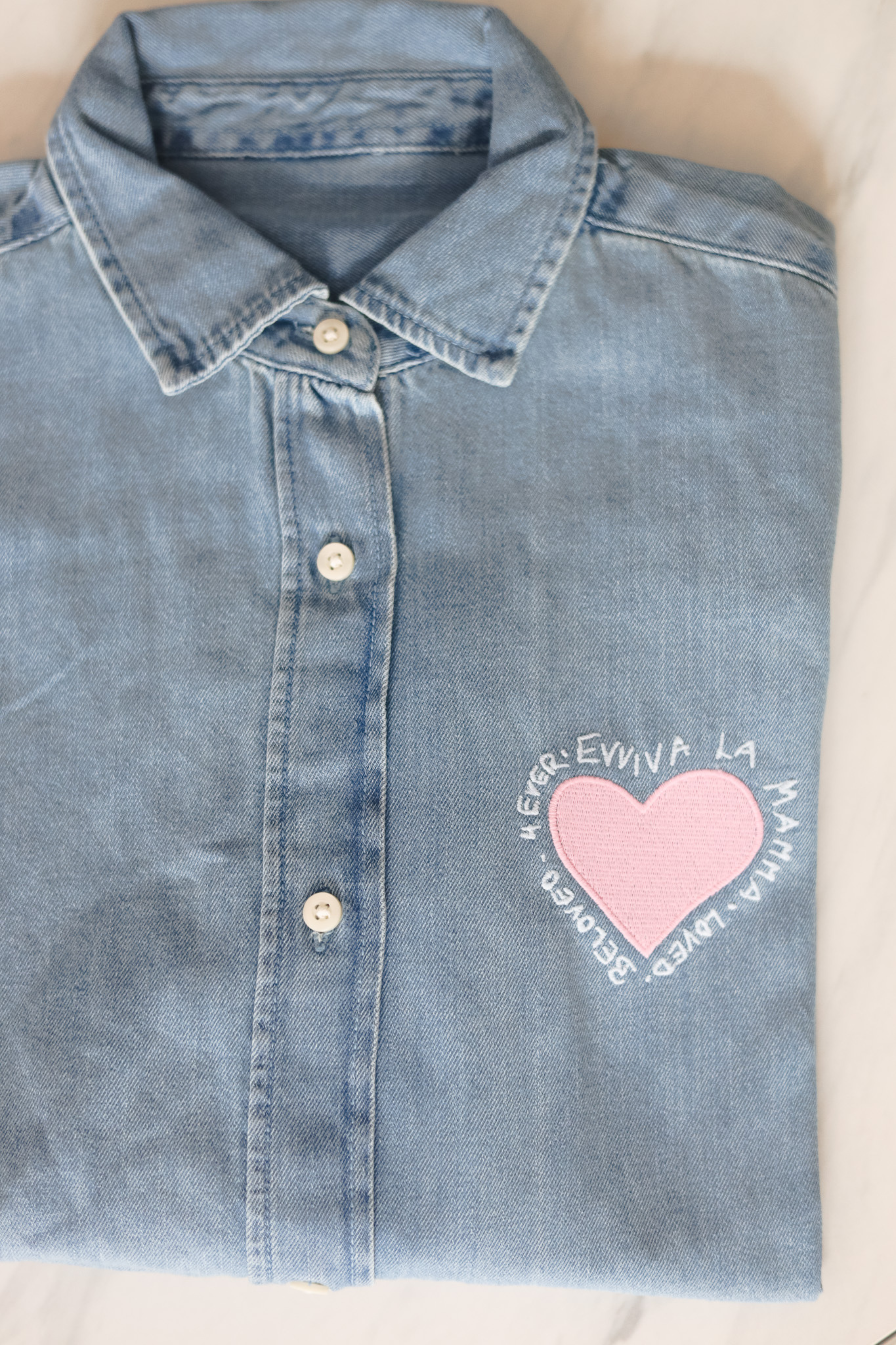 EVVIVA LA MAMMA Denim Hemd