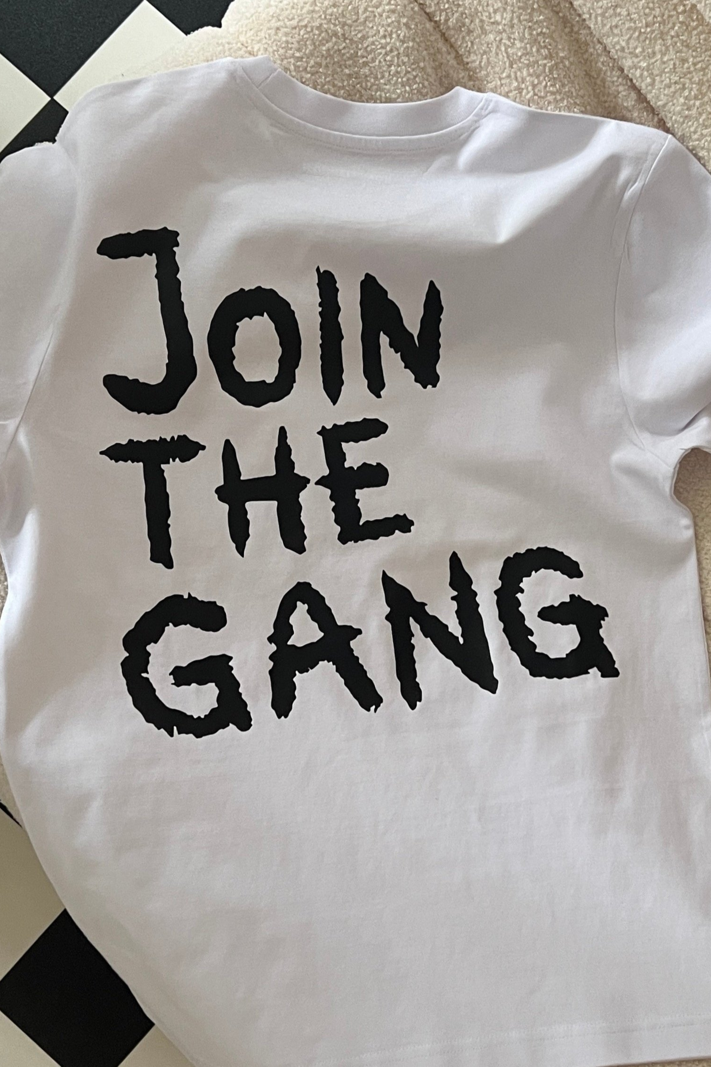 Shirt JOIN THE GANG white/ black