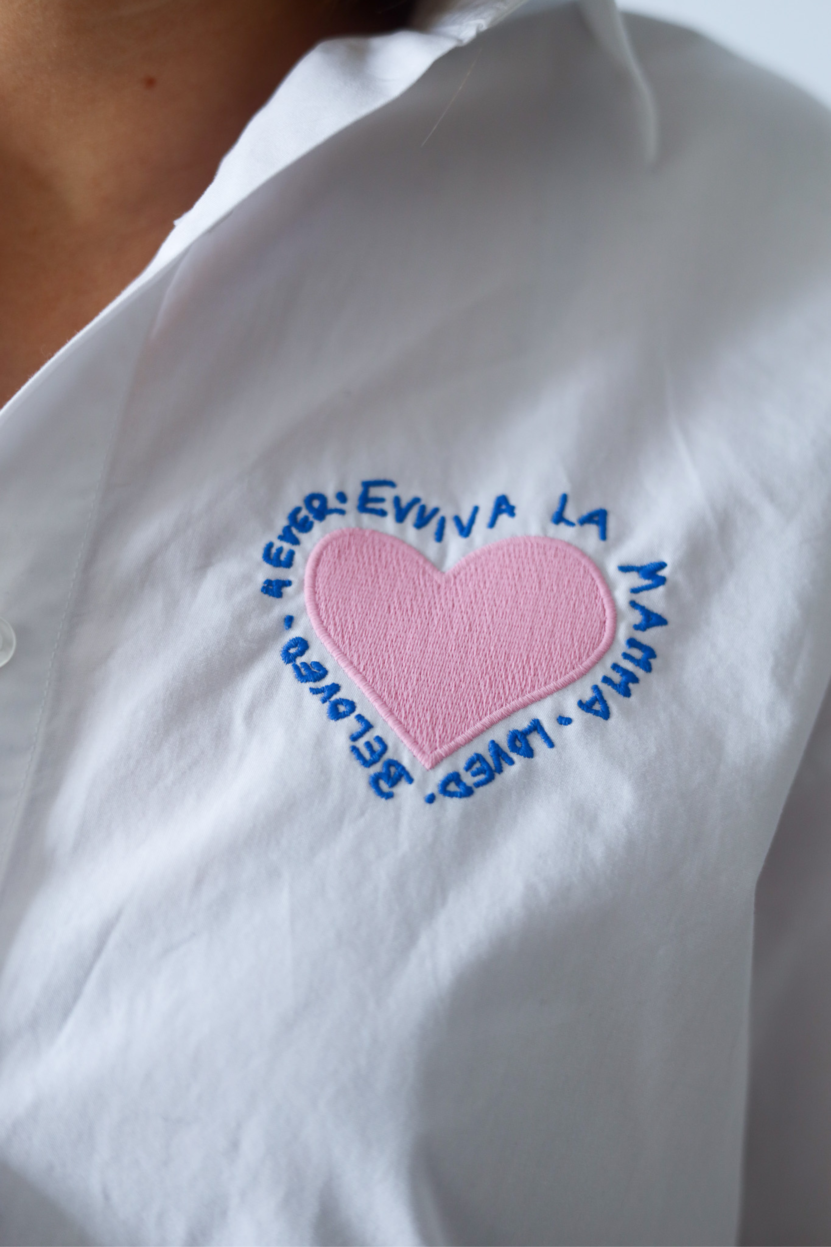 EVVIVA LA MAMMA Hemd/ Bluse white