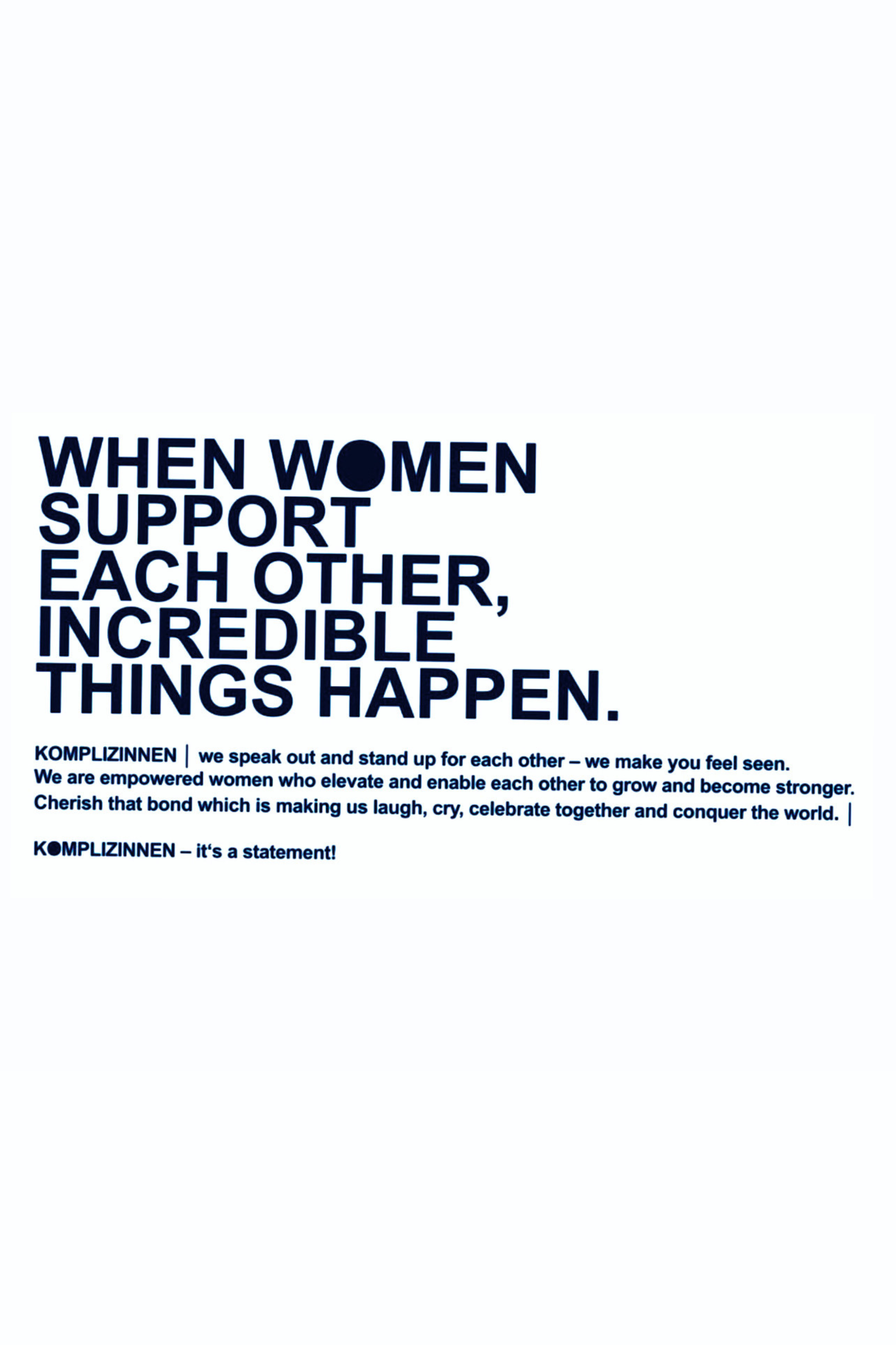 Shirt WOMEN SUPPORT white/ black