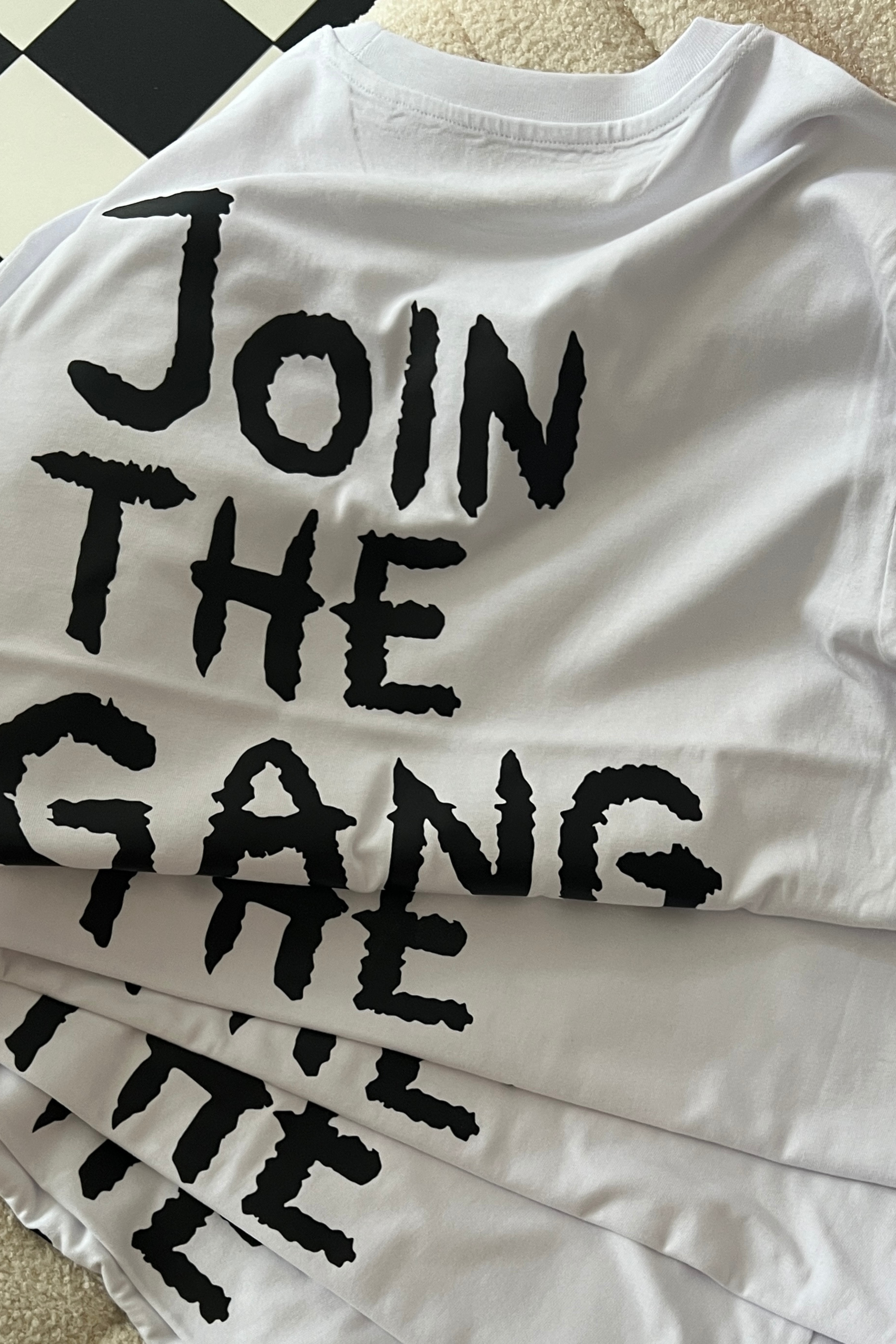 Shirt JOIN THE GANG white/ black