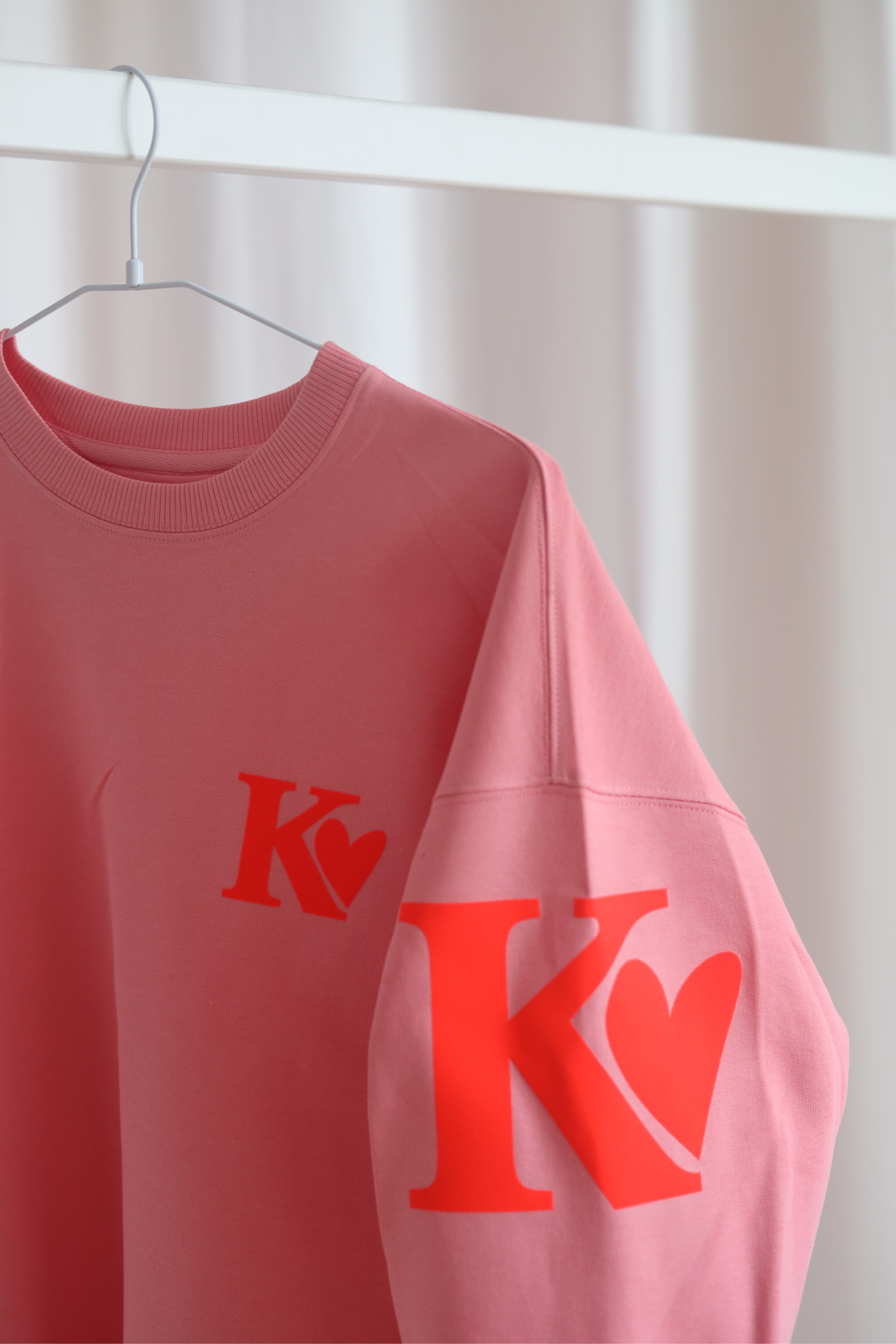 KOMPLIZINNEN STUDIO5 Sweater coral pink LIMITED EDITION