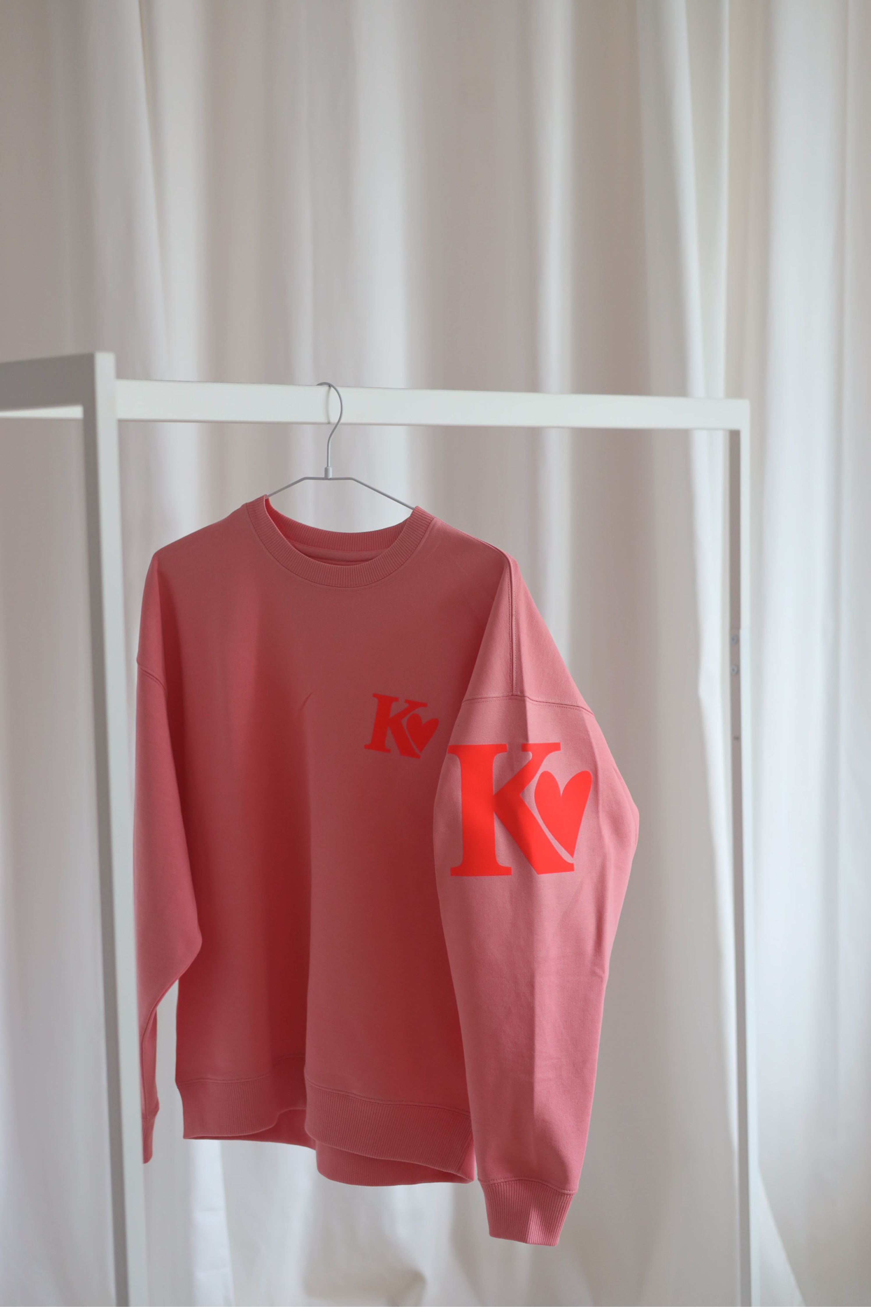 KOMPLIZINNEN STUDIO5 Sweater coral pink LIMITED EDITION