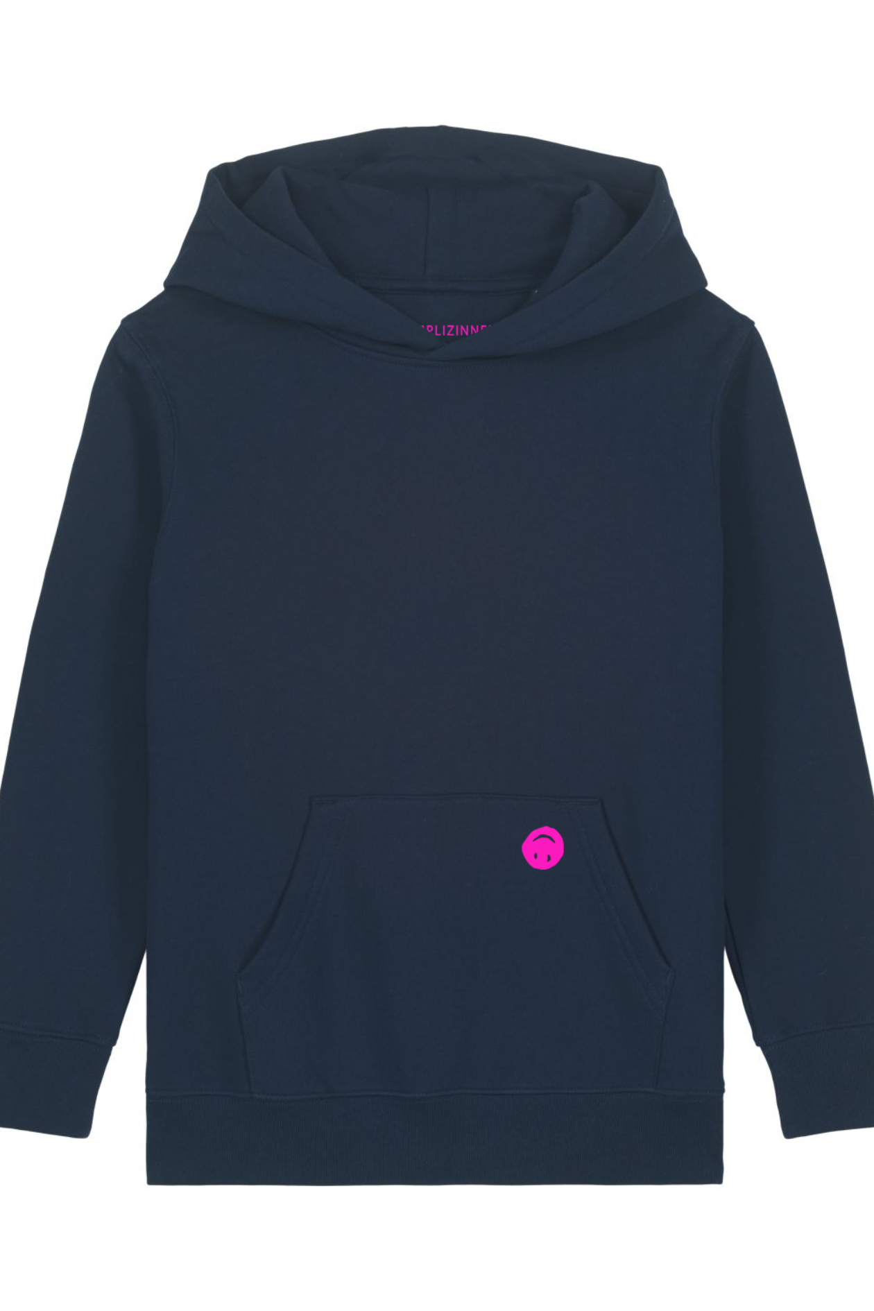 Kids Hoodie SMILEY navy/ neon-pink