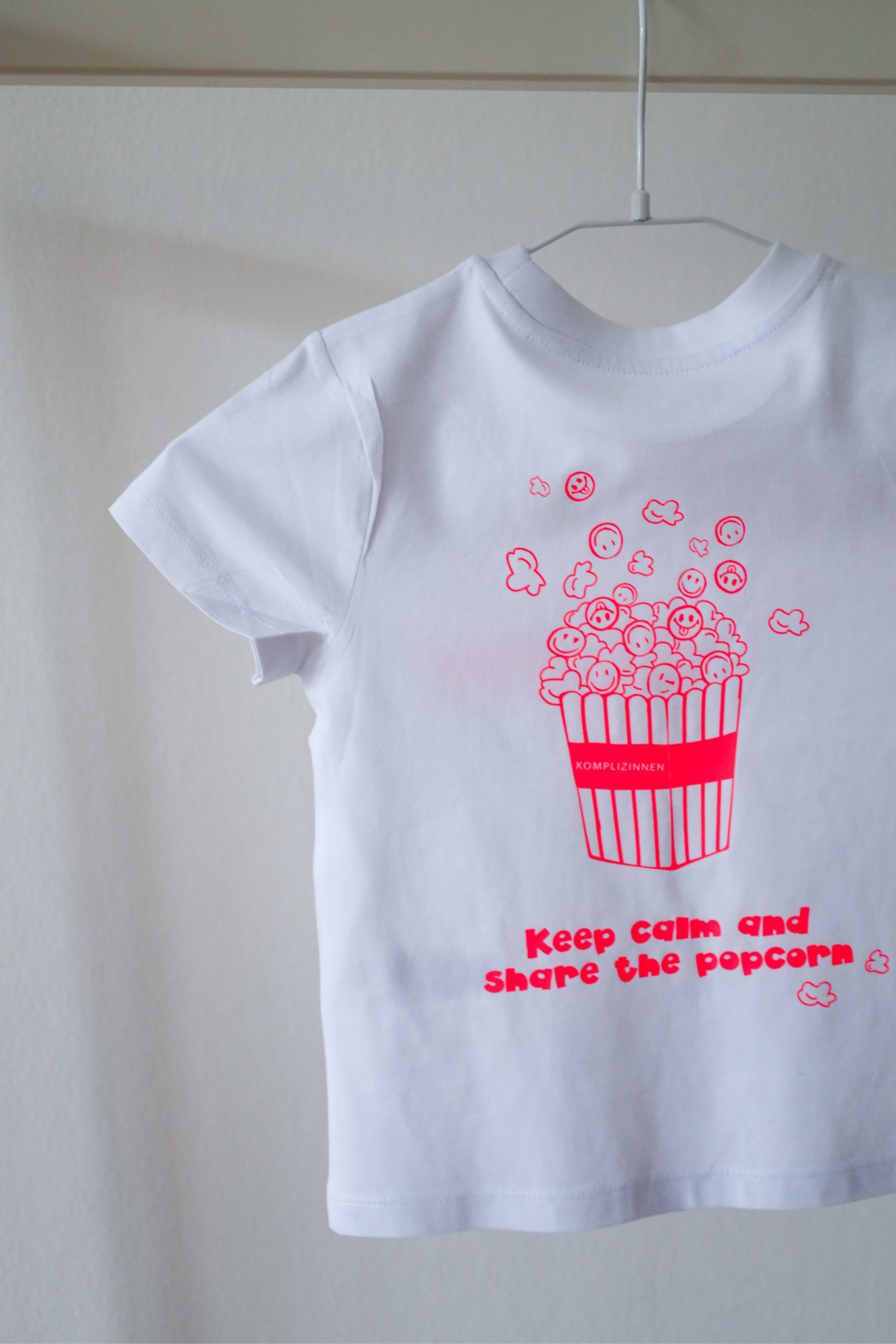 Kids ShirtPOP-UP white/ neon-pink