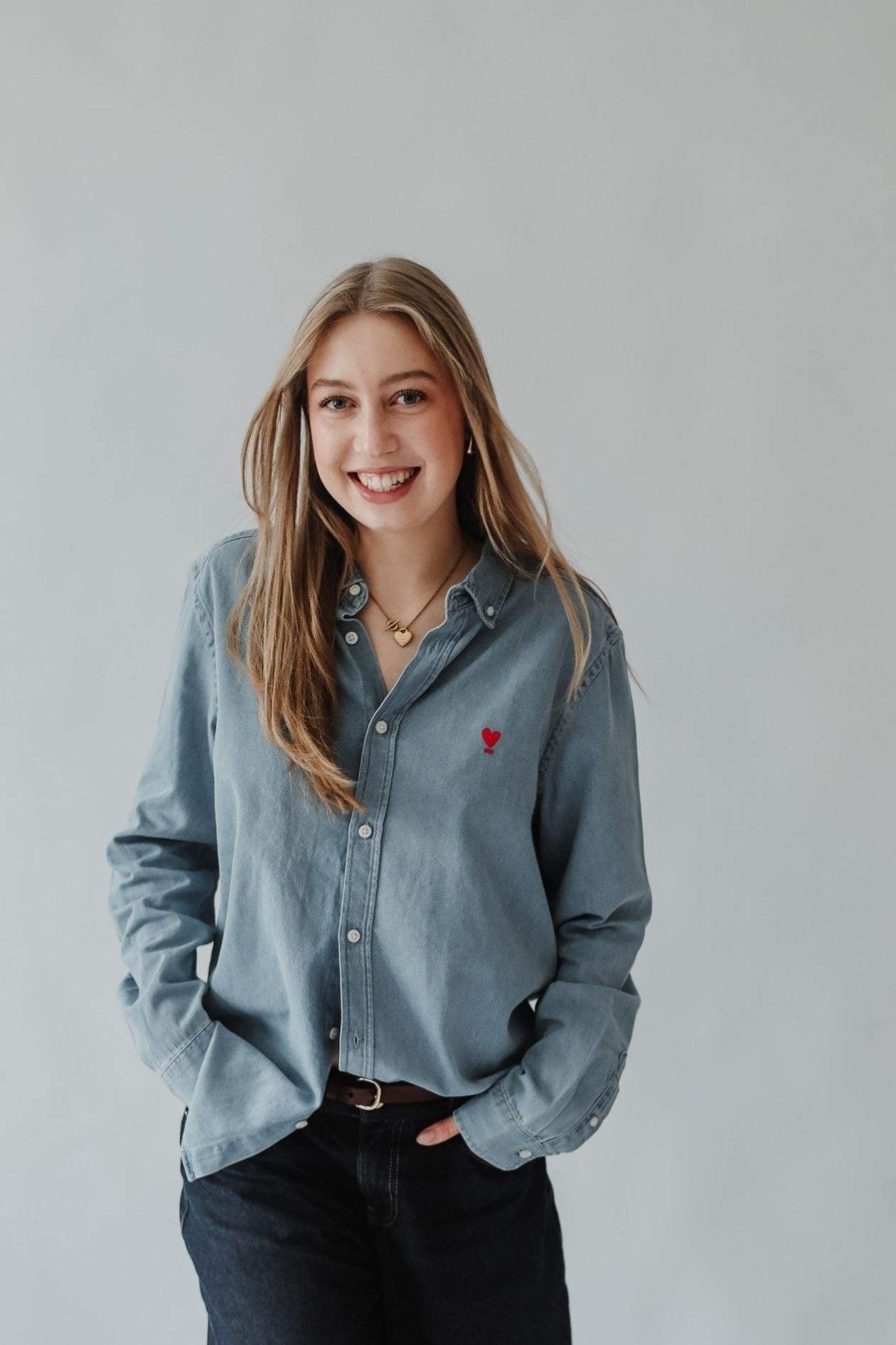 Denim Hemd WE LIFT LOVE
