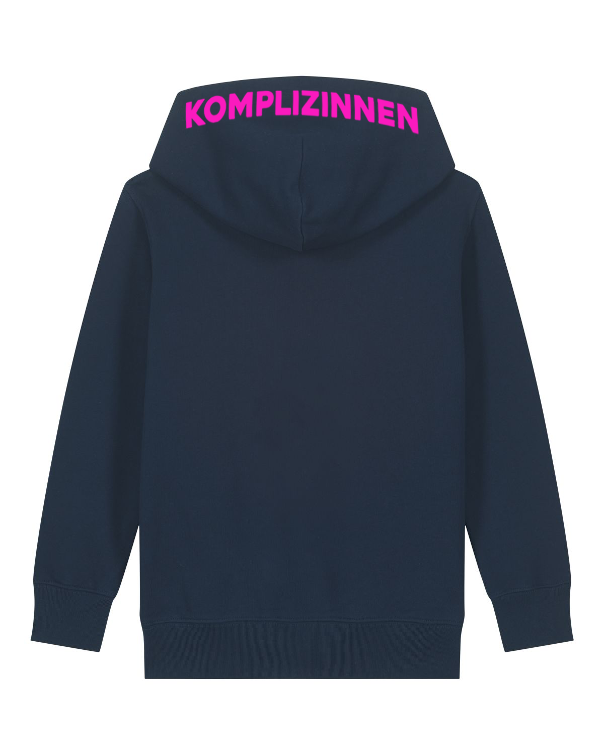 SMILEY Hoodie Kids navy/ neon pink