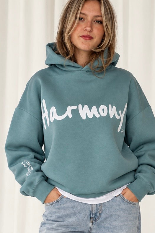 Hoodie heavyweight HARMONY salbei
